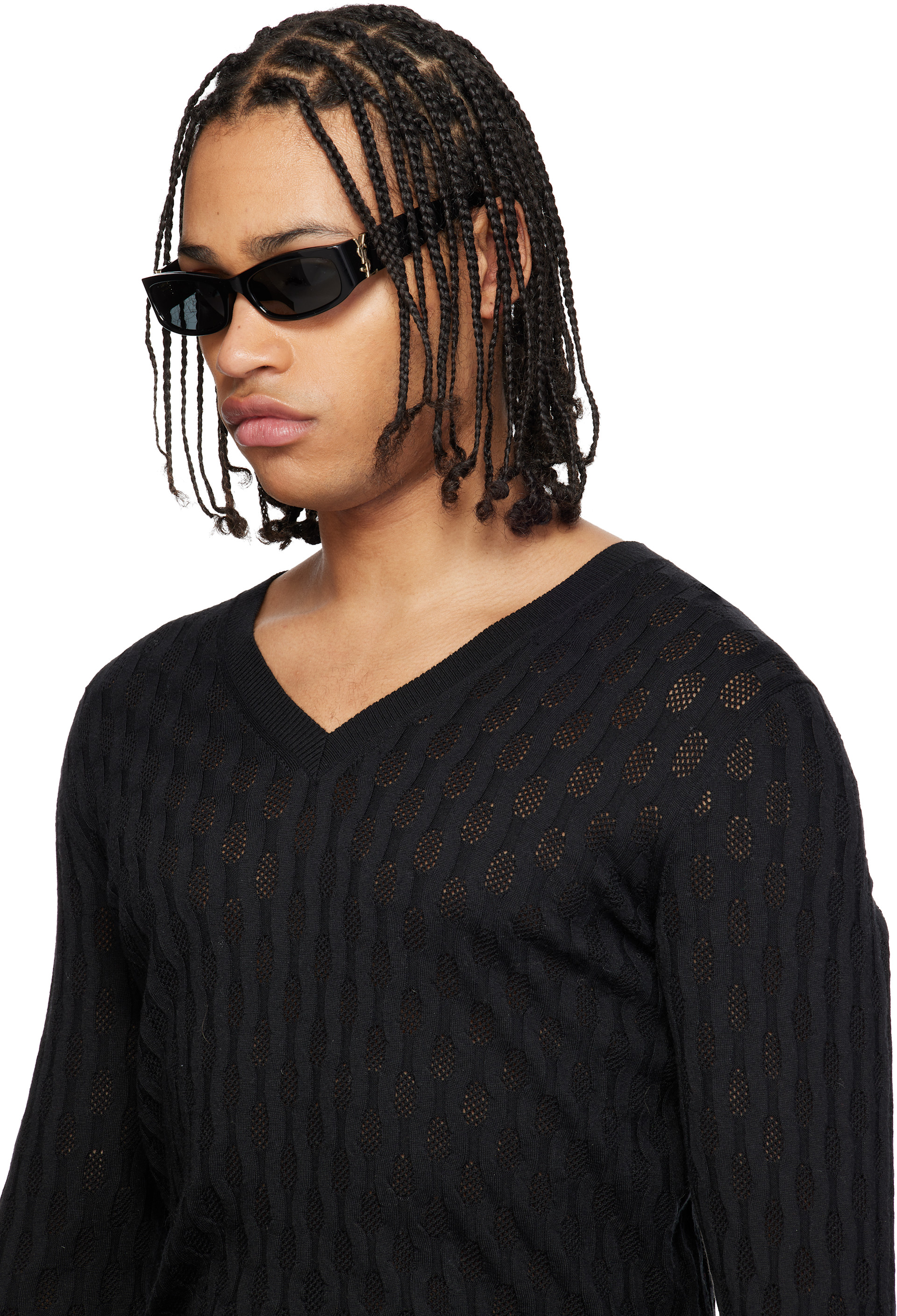 Saint Laurent: Black SL M152 Sunglasses | SSENSE