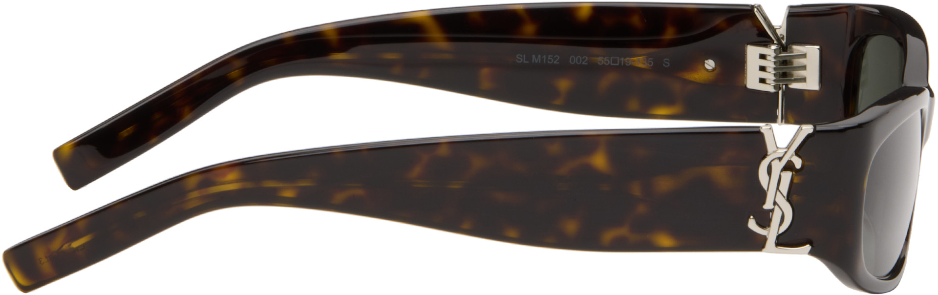 Saint Laurent: ブラック＆ブラウン SL M152 サングラス | SSENSE 日本