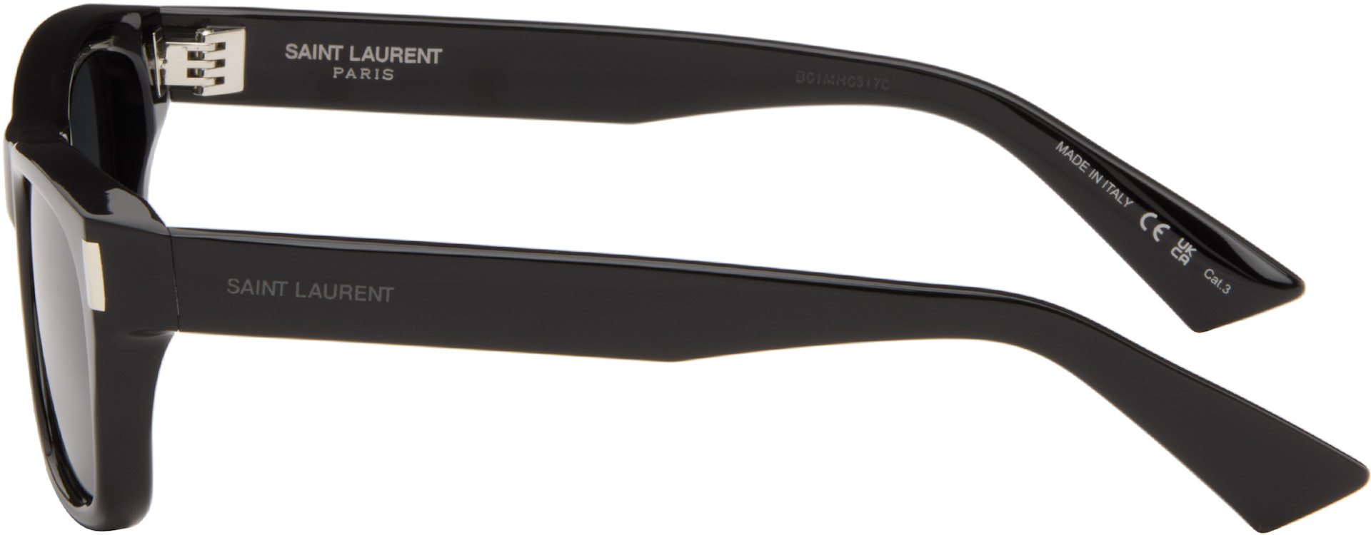 SAINT LAURENT 　サングラス Saint Laurent: ブラック SL 83 サングラス | SSENSE 日本