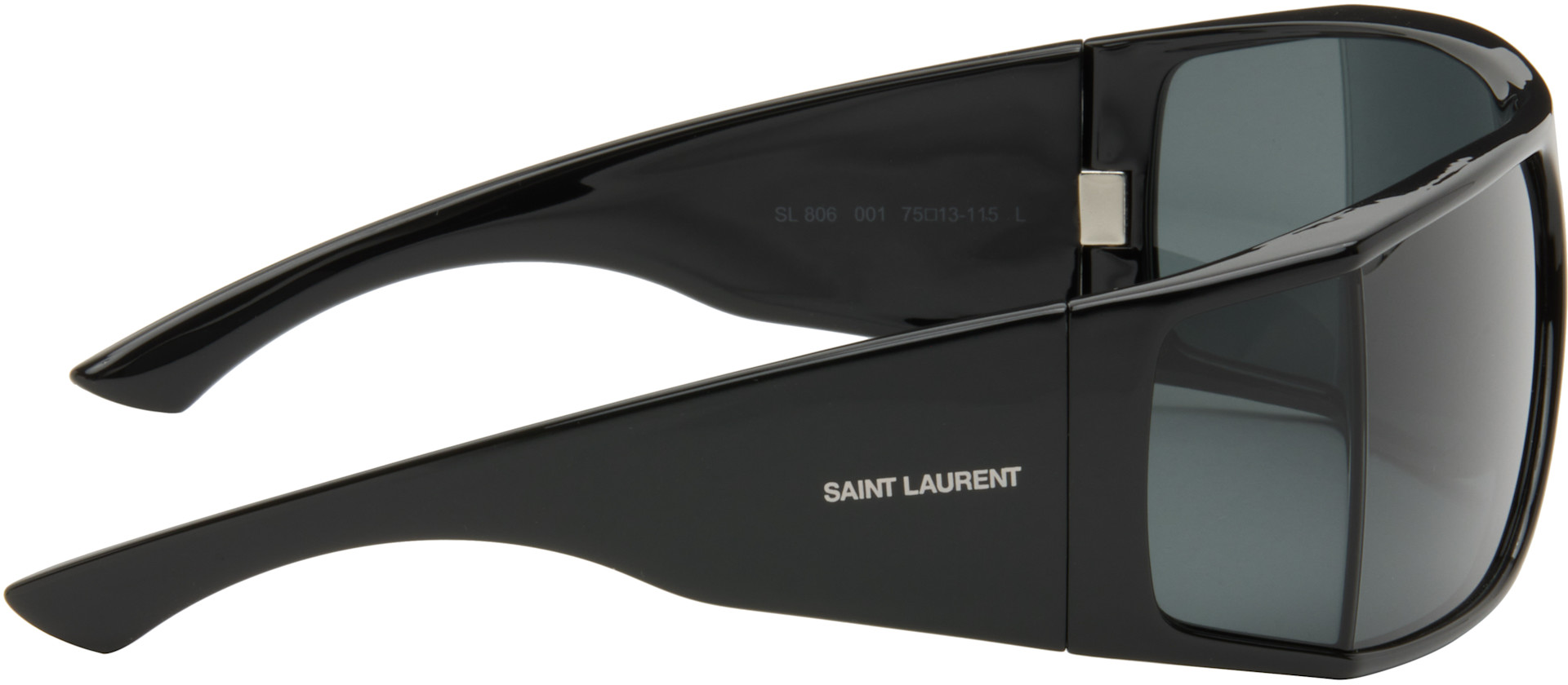 Saint Laurent: ブラック SL 806 サングラス | SSENSE 日本