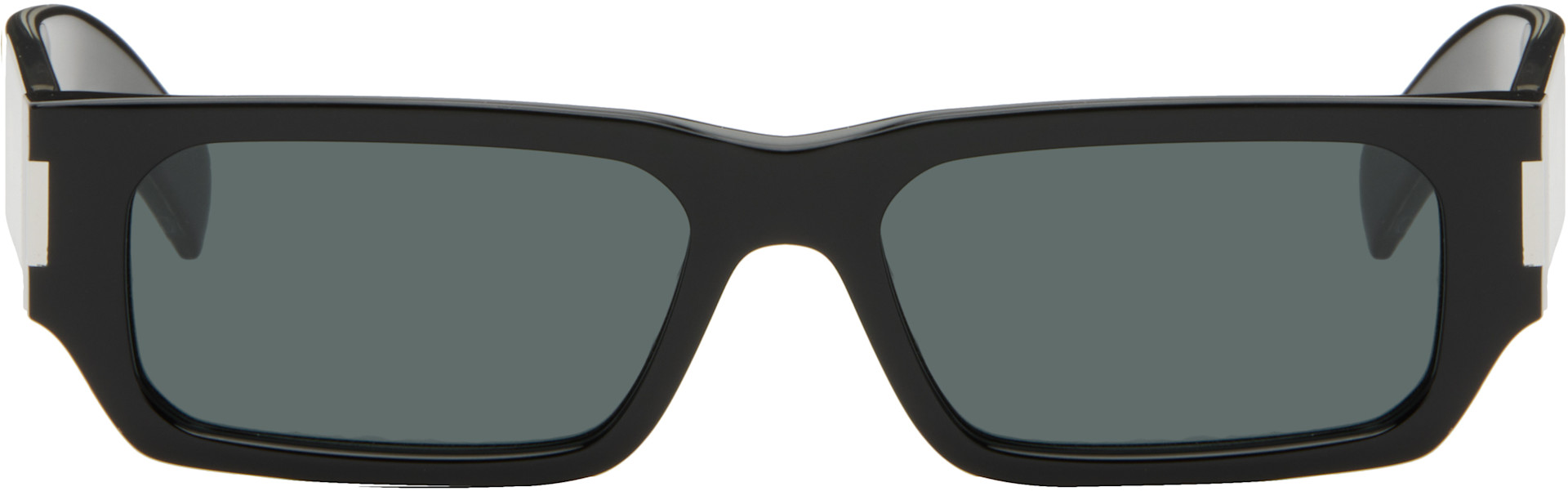 Saint Laurent: ブラック SL 660 サングラス | SSENSE 日本