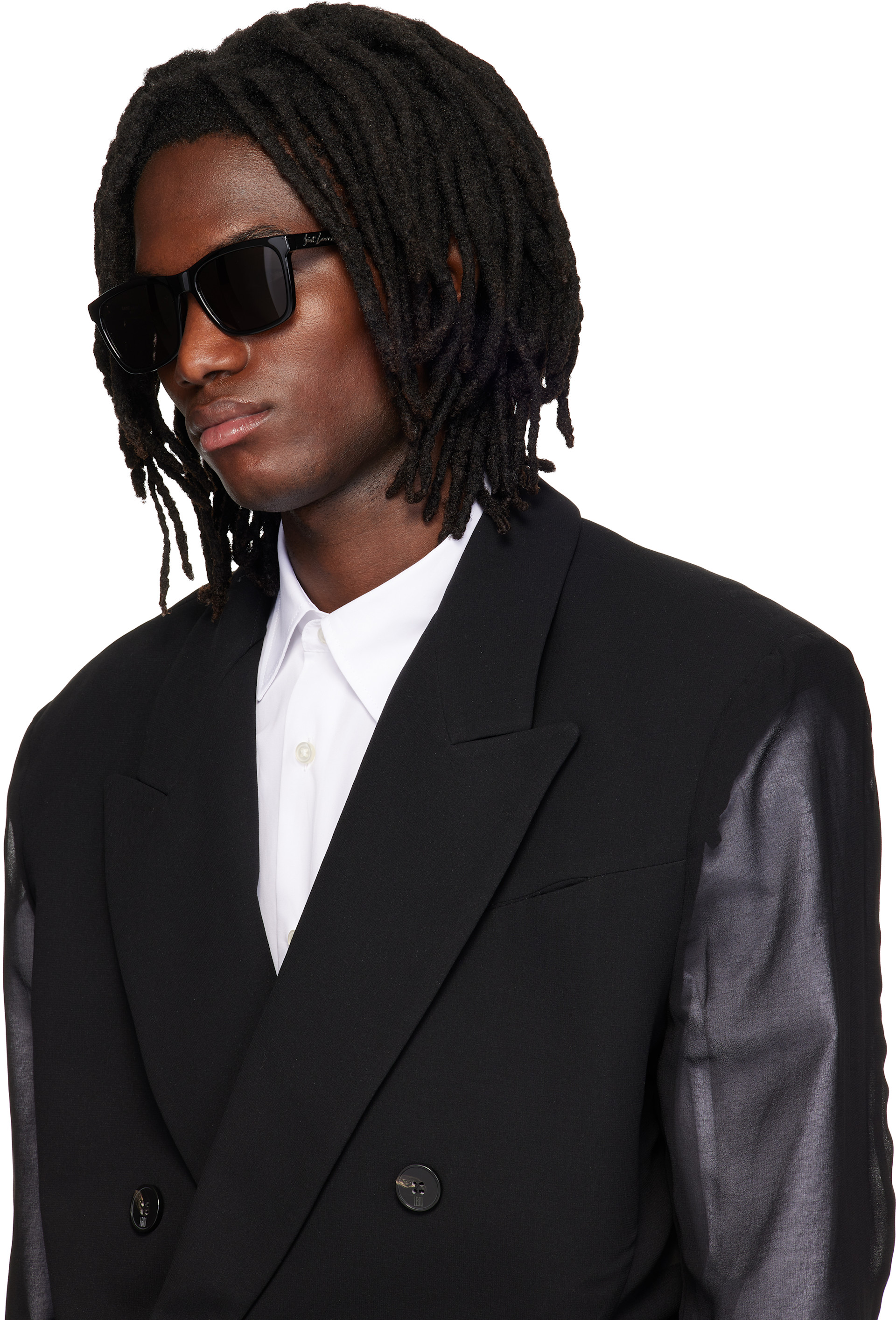 Saint Laurent: Black SL 318 Sunglasses | SSENSE