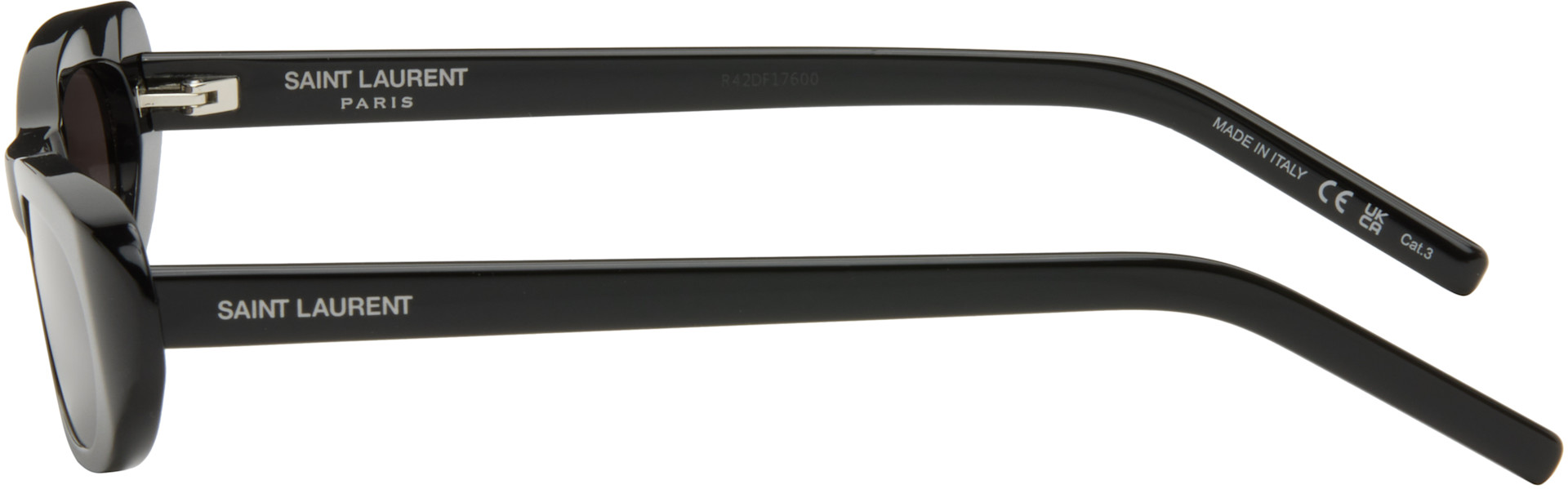 Saint Laurent: ブラック SL 557 Shade サングラス | SSENSE 日本