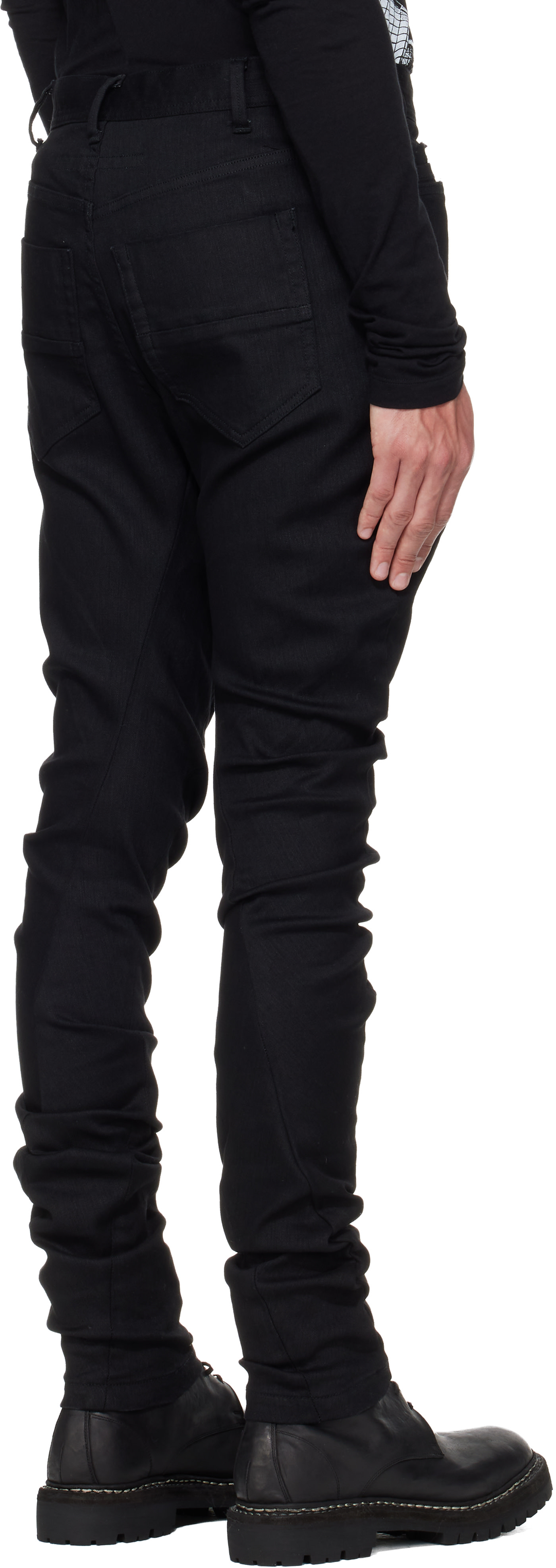 Julius: Black Gazelle Skinny Jeans | SSENSE