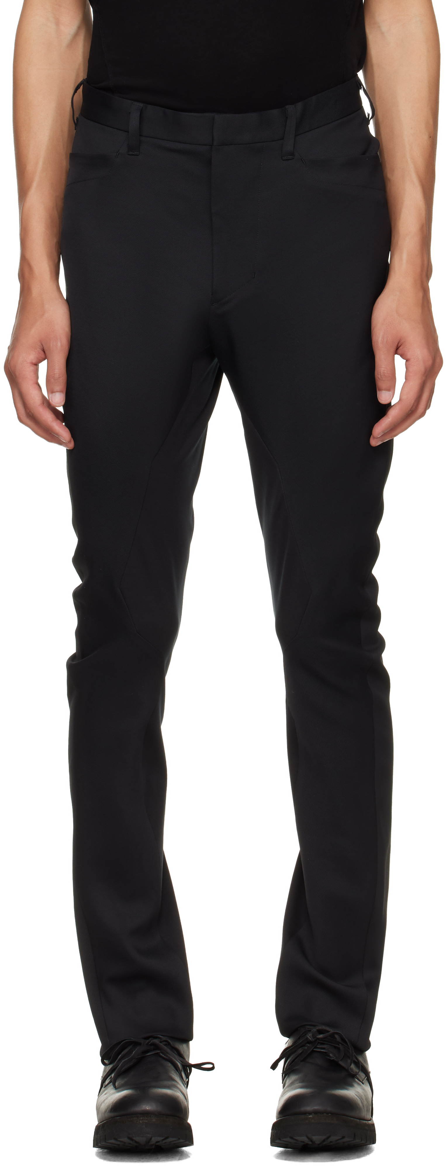 Julius: Black Prism Skinny Trousers | SSENSE