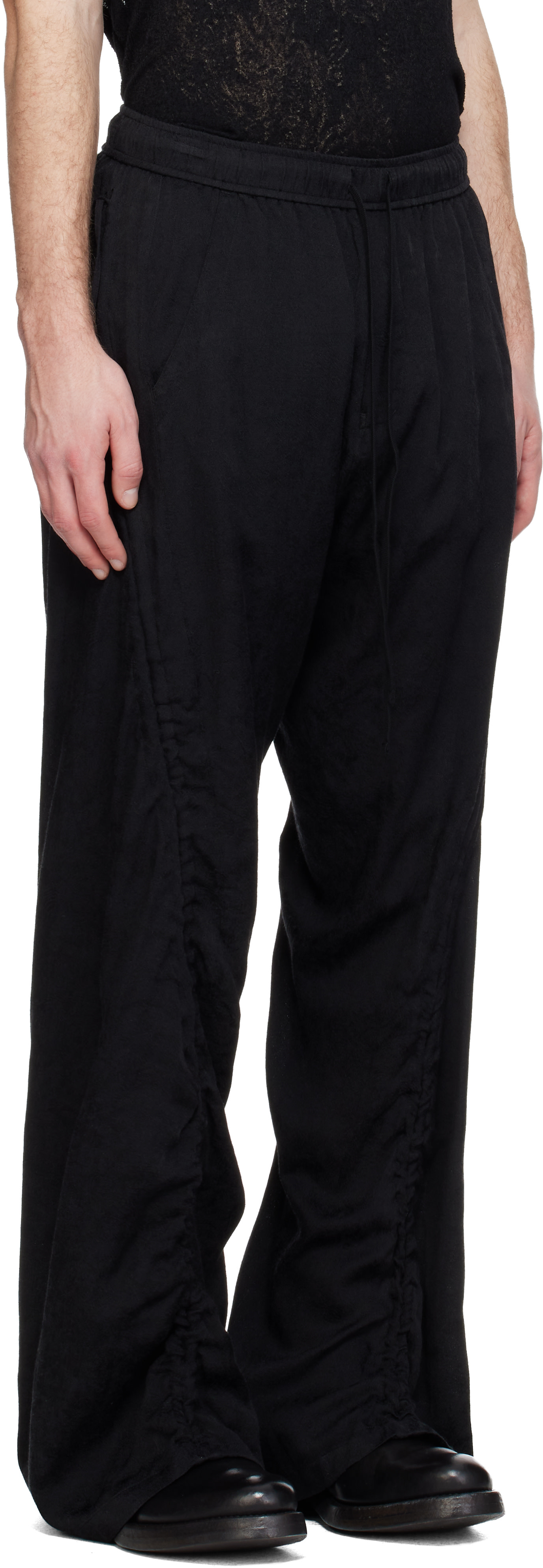 Julius - Pantalon évasé ample noir