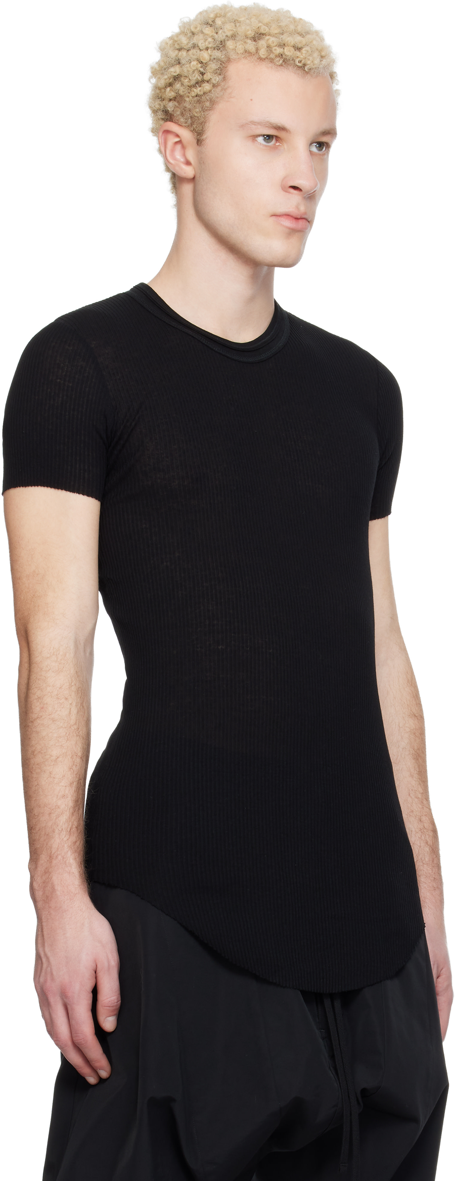 Julius: Black Skinny Hs T-shirt | SSENSE