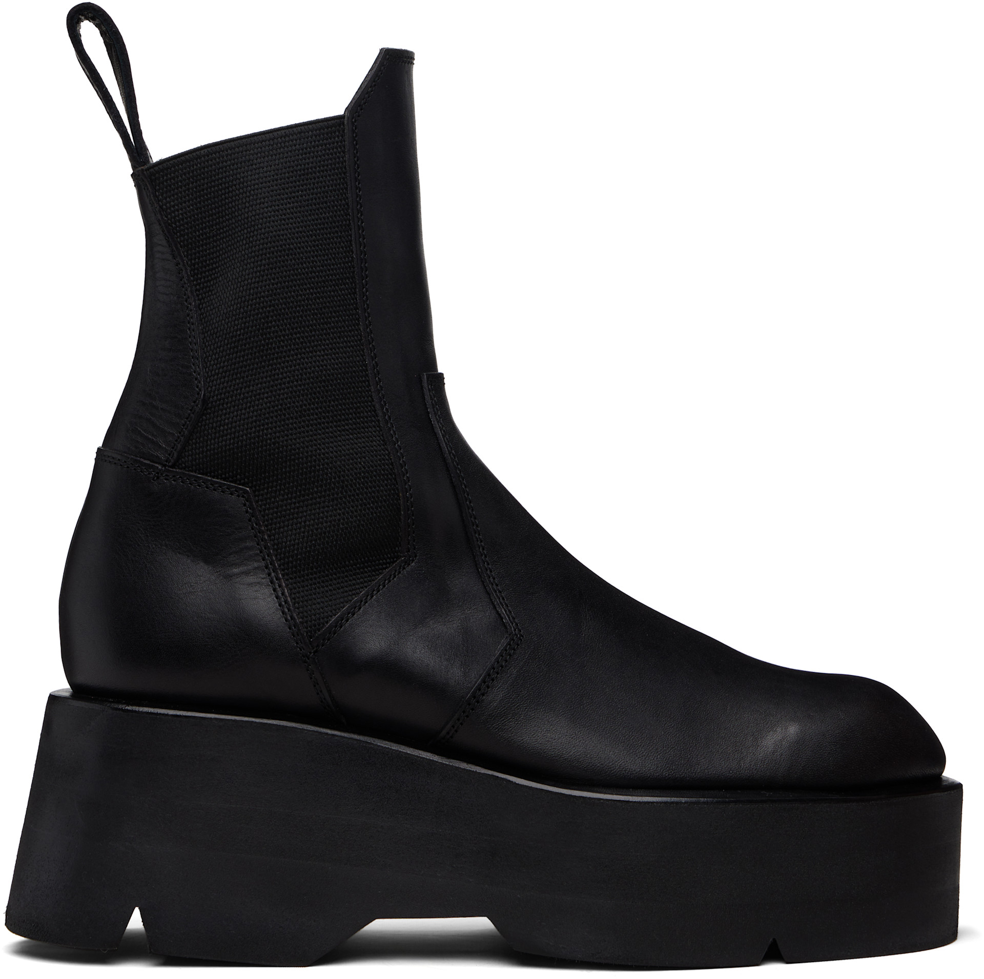Julius: Black Prism Side Gore Chelsea Boots | SSENSE