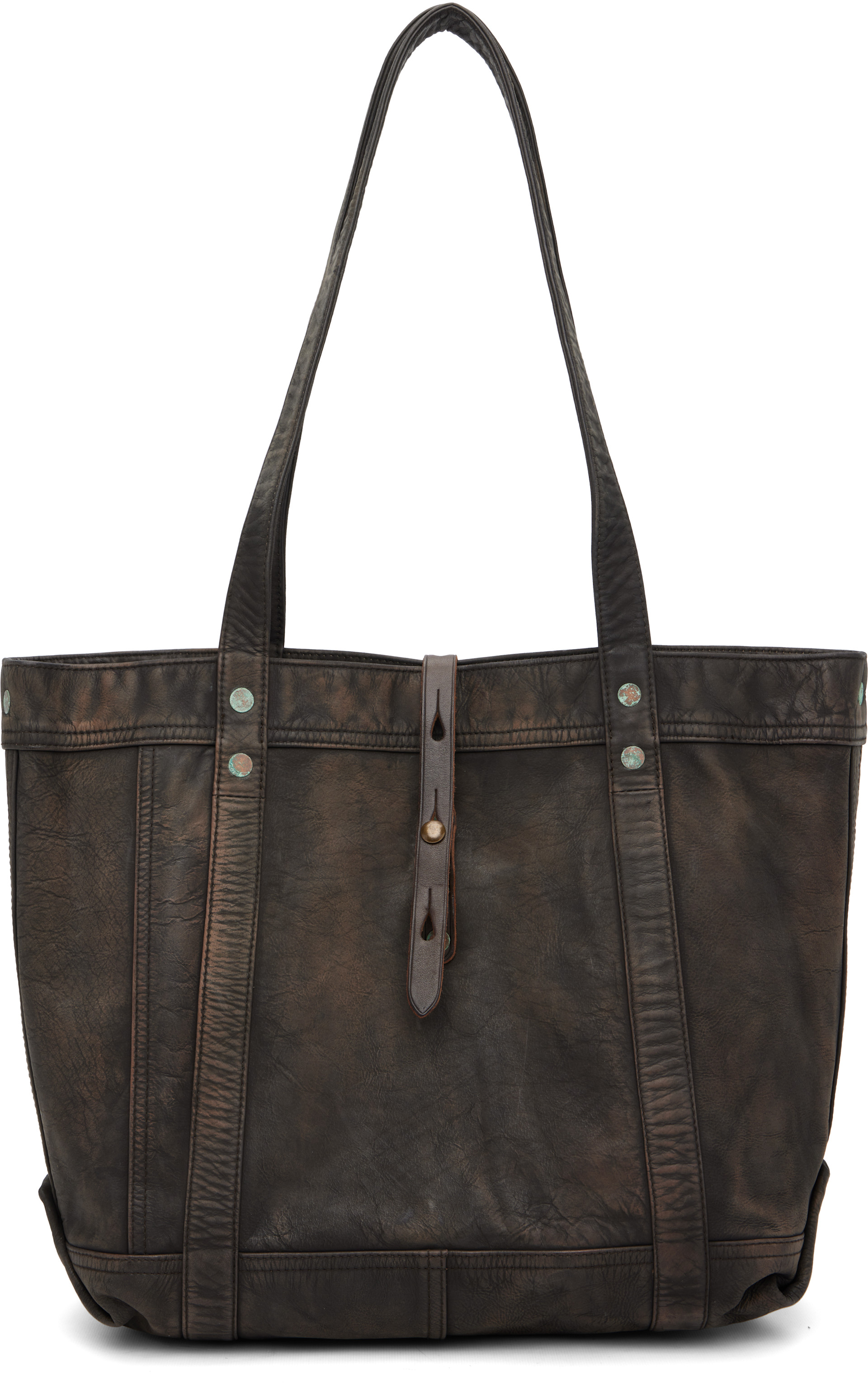 RRL - Cabas brun en cuir