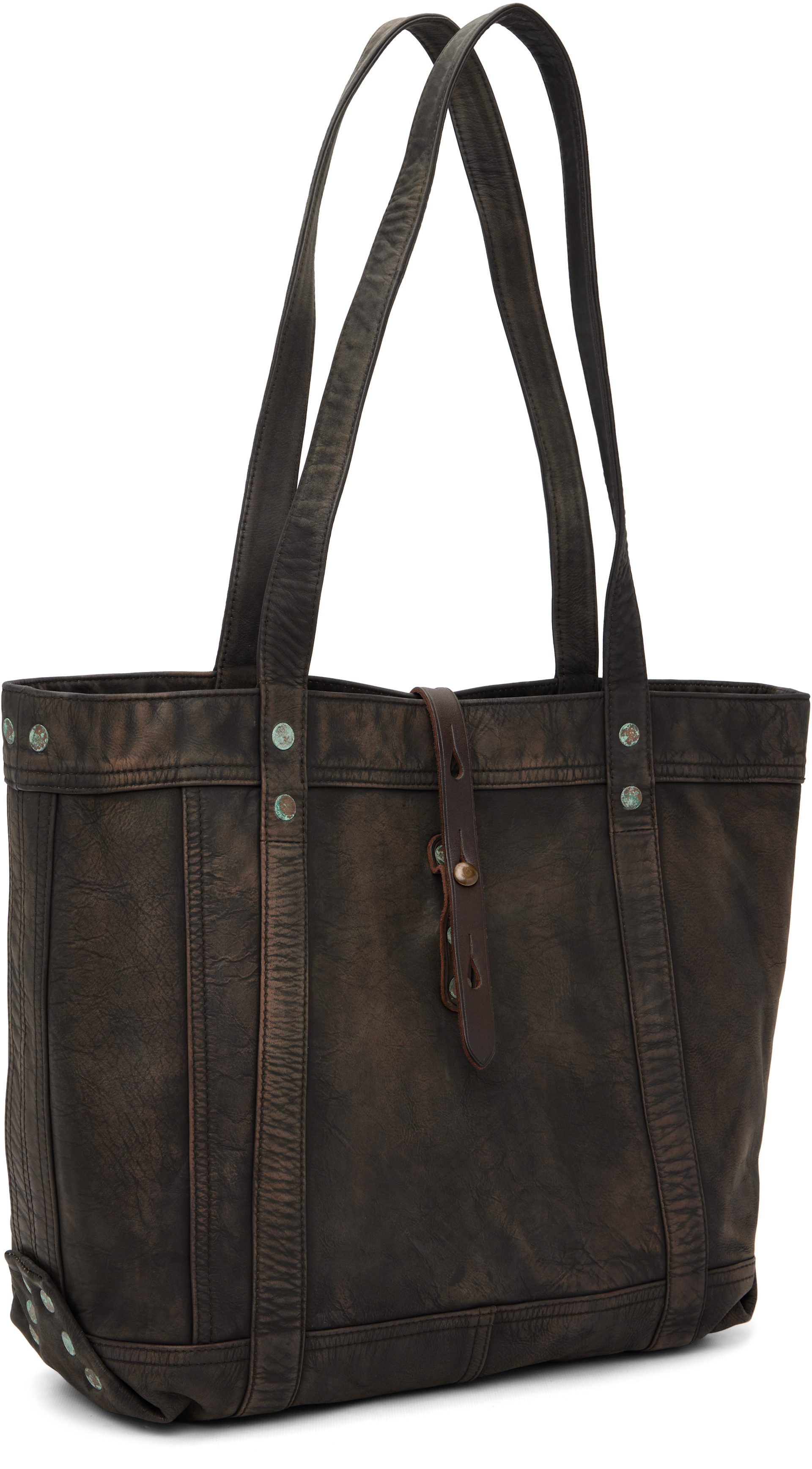 RRL - Cabas brun en cuir