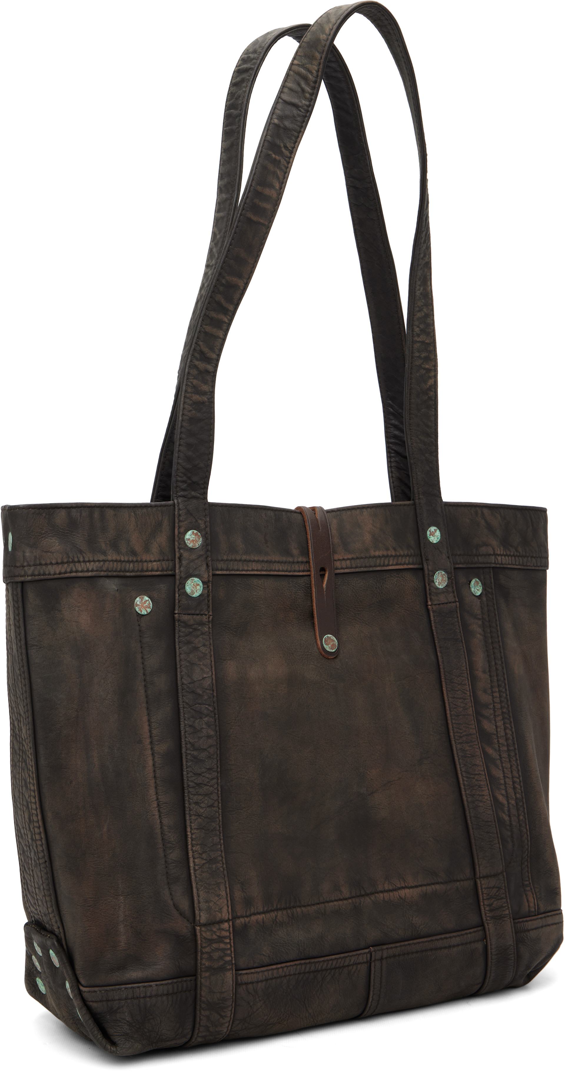 RRL - Cabas brun en cuir