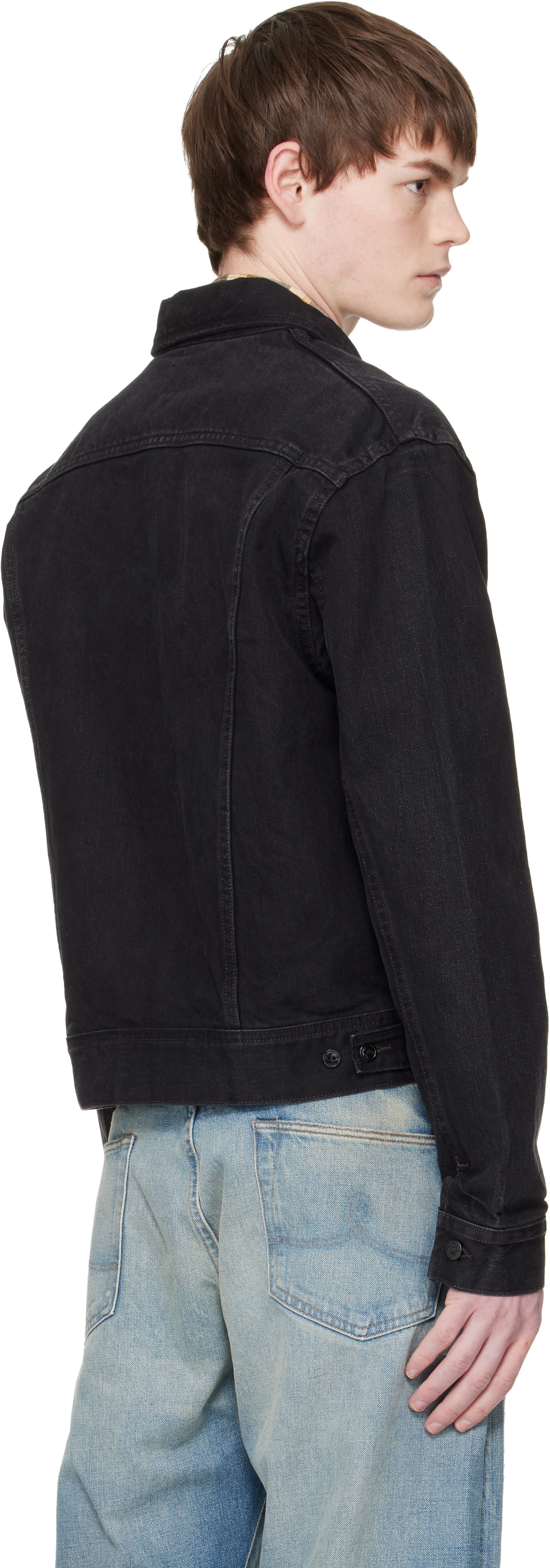 A*6様 RRL ブラック デニム トラッカー ジャケット RRL Worn-In Black Denim トラッカージャケット Black Wash (RRL