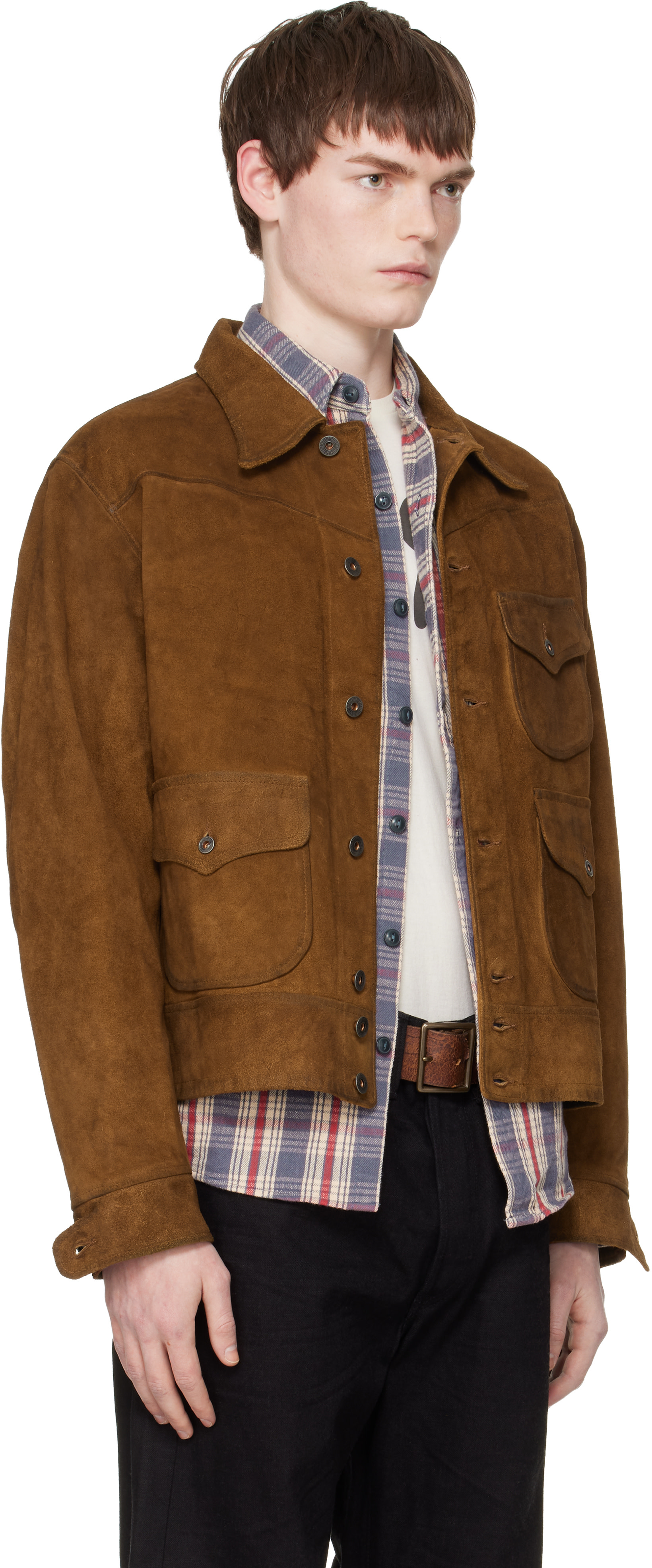 DOUBLE RL & CO. スエードジャケット Lサイズ RRL: タン ラフアウトスエード ジャケット | SSENSE 日本