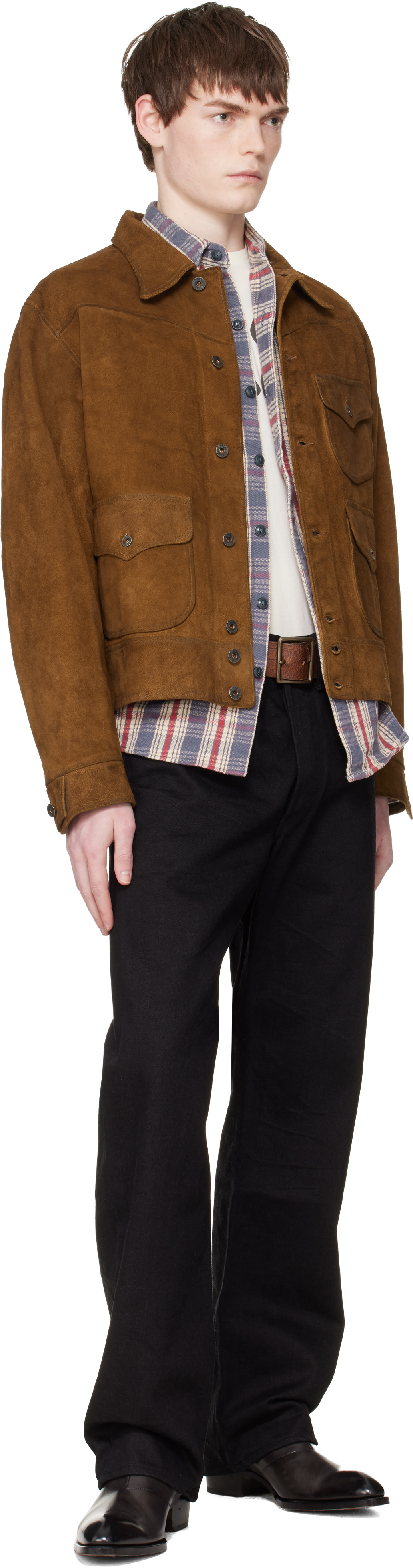 RRL - Tan Roughout Suede Jacket