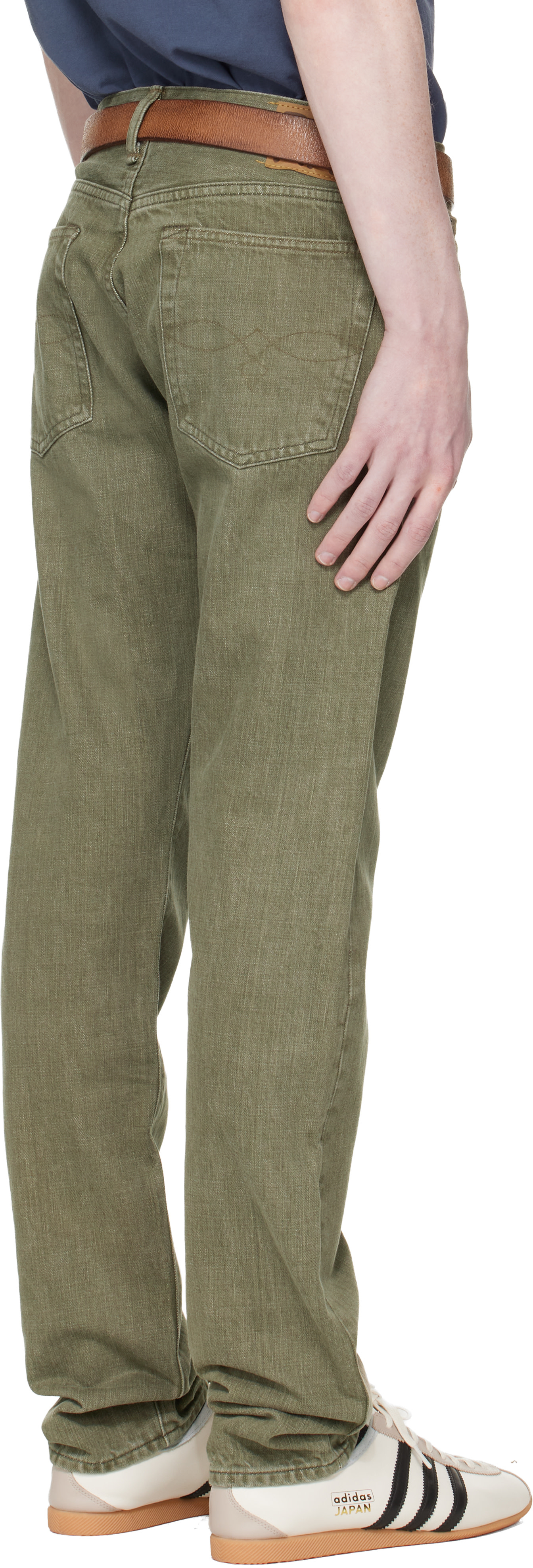 RRL - Jean ajusté vert