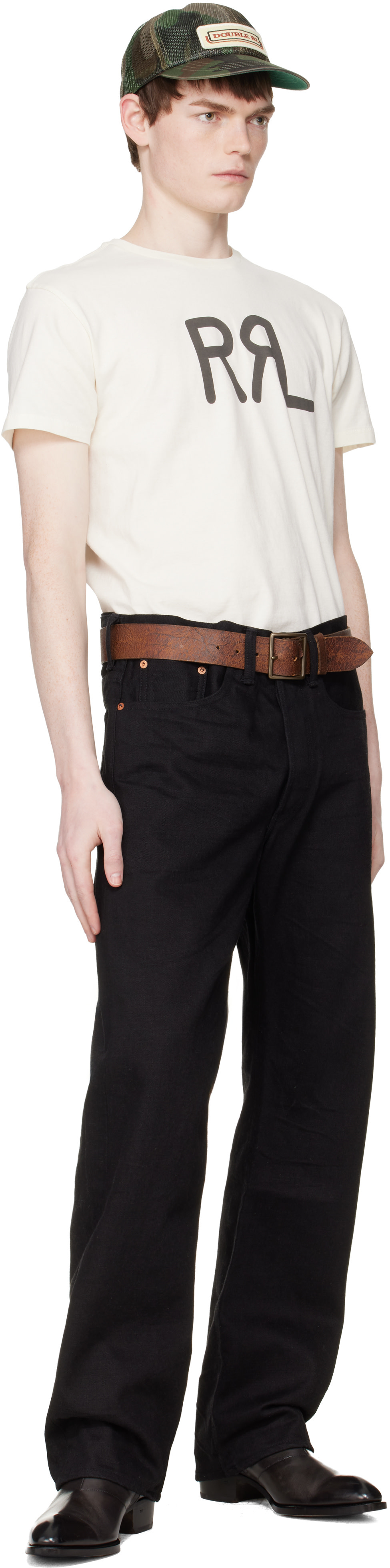 RRL: ブラック Vintage 5-Pocket セルビッジジーンズ | SSENSE 日本
