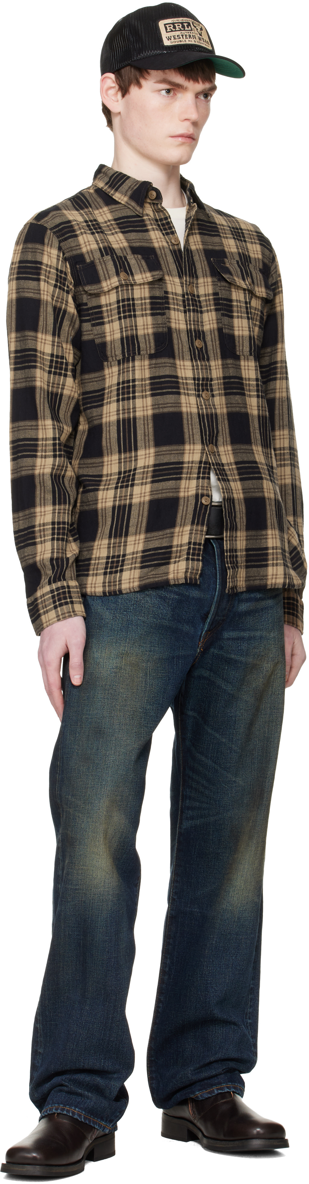 RRL: ブルー Vintage 5-Pocket Givins ジーンズ | SSENSE 日本