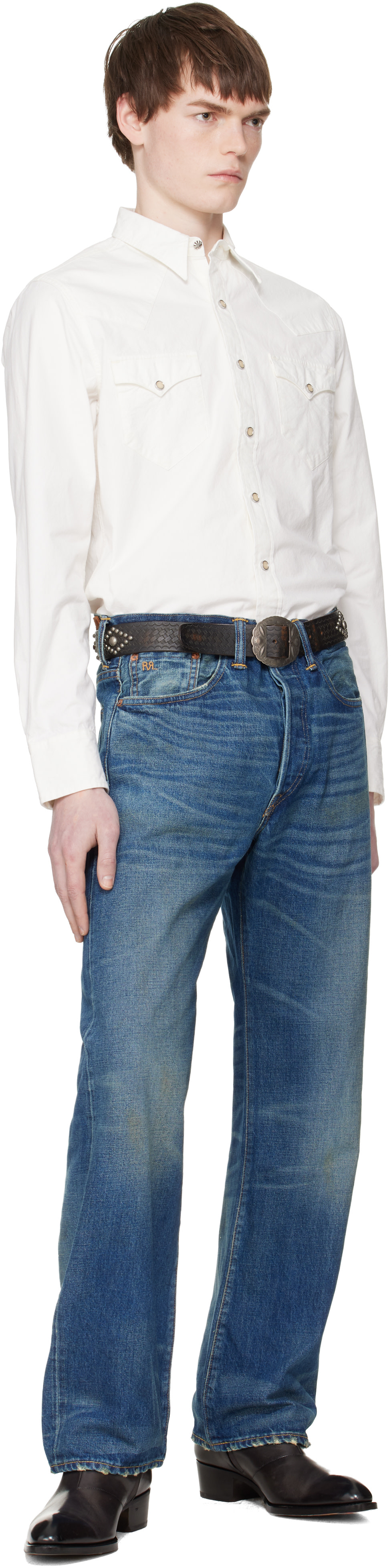 RRL: ブルー Vintage 5-Pocket Grandfalls ジーンズ | SSENSE 日本