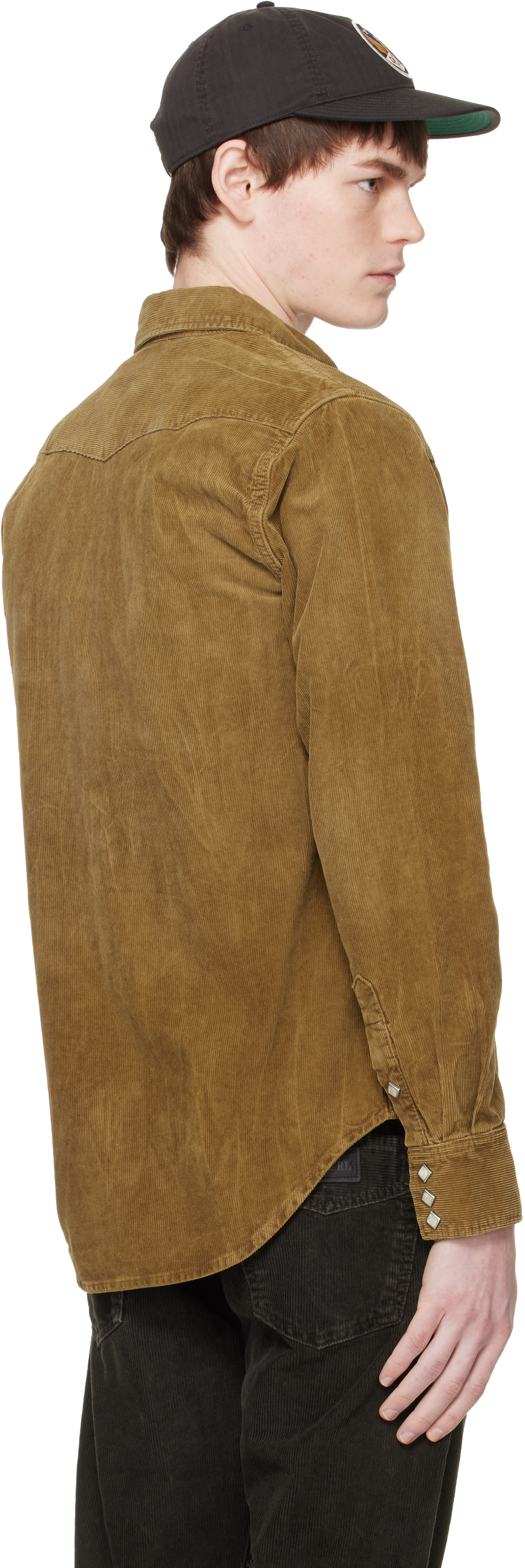 RRL - Tan Slim Fit Corduroy Western Shirt