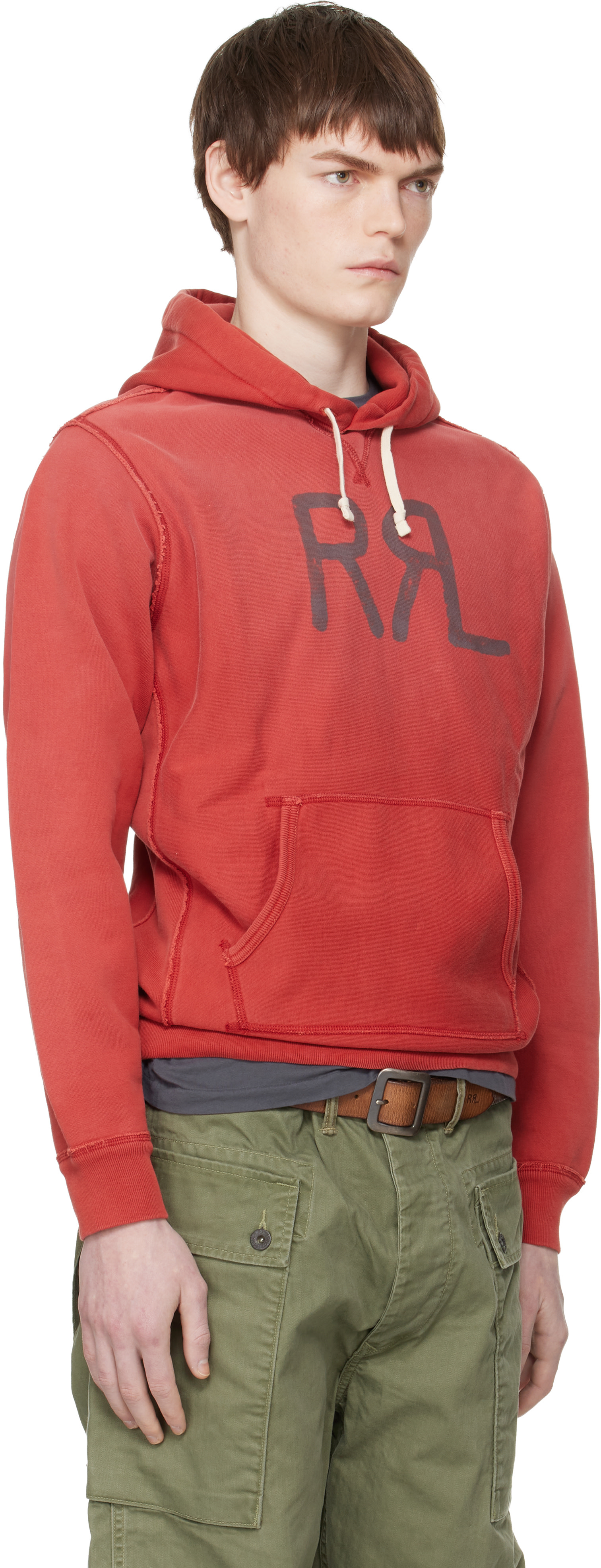 RRL ロゴパーカー/S/コットン/RED RRL: Red Ranch Logo Hoodie | SSENSE