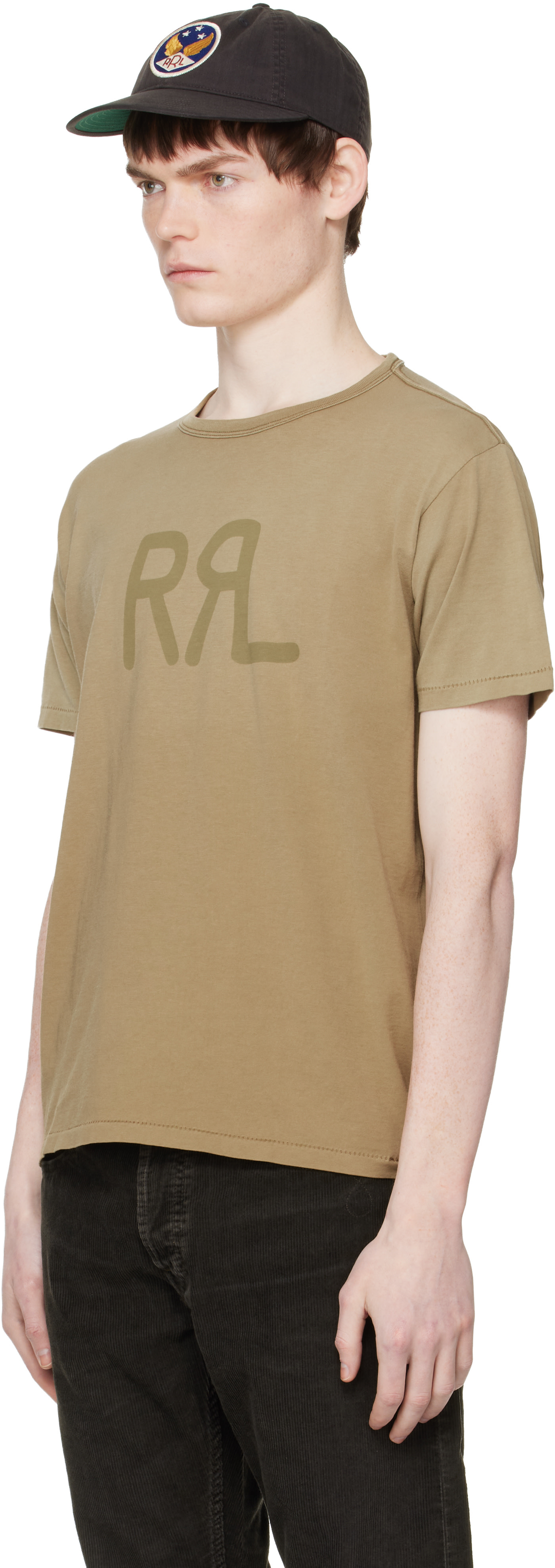 RRL - 브라운 랜치 로고 티셔츠