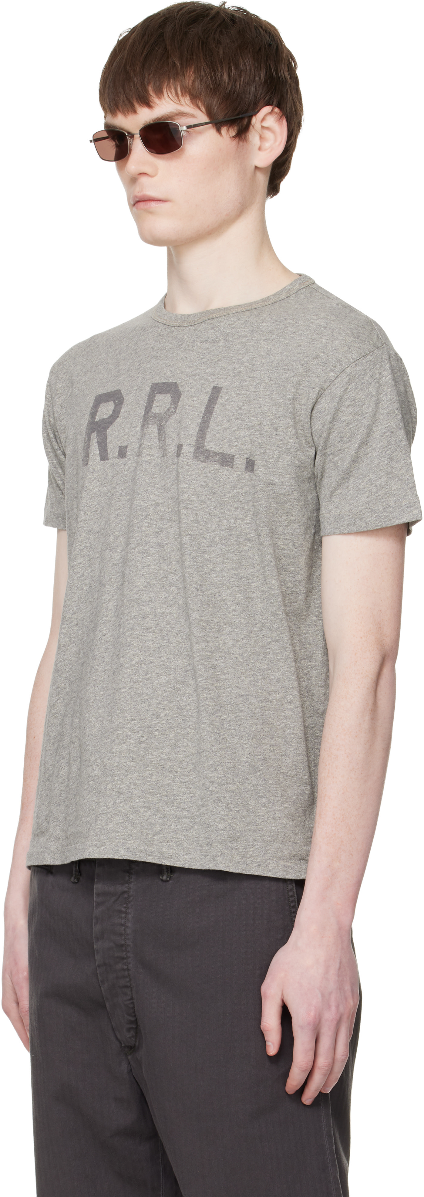 RRL - Gray Logo T-shirt