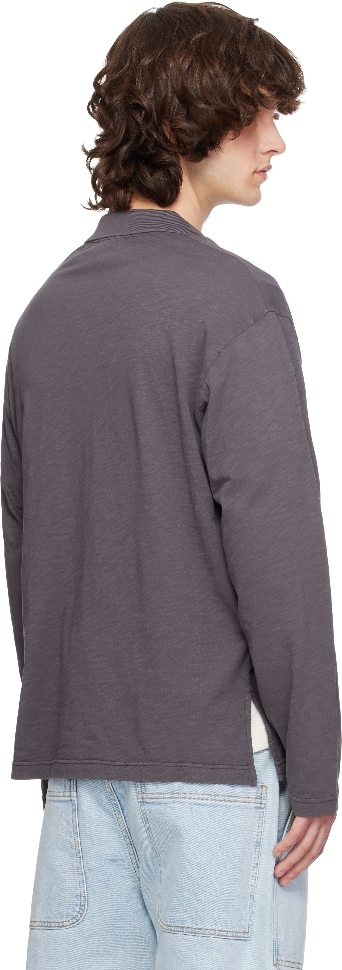 Sanderlak - Polo gris en jersey