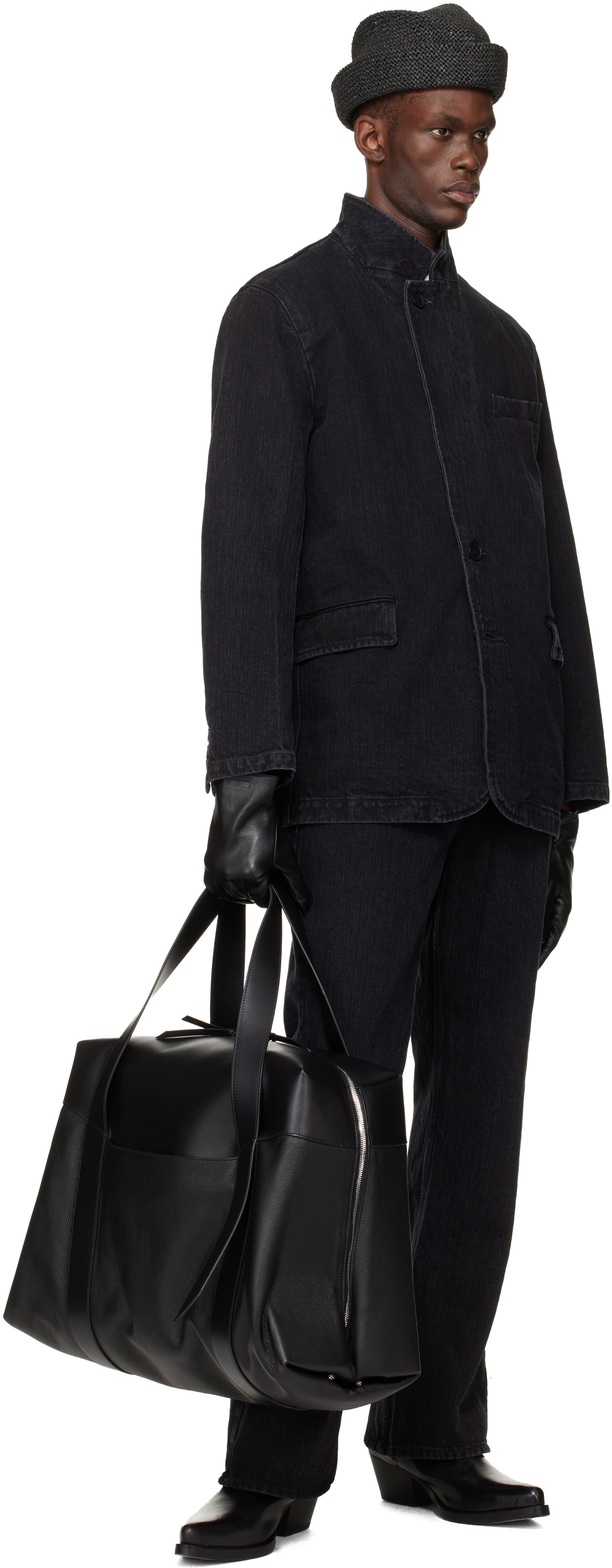 ◆タチカワ◆バーチカルブランド◆W430×H197◆O-2509BL6◆ SIRE: Black 48H Travel Tote | SSENSE