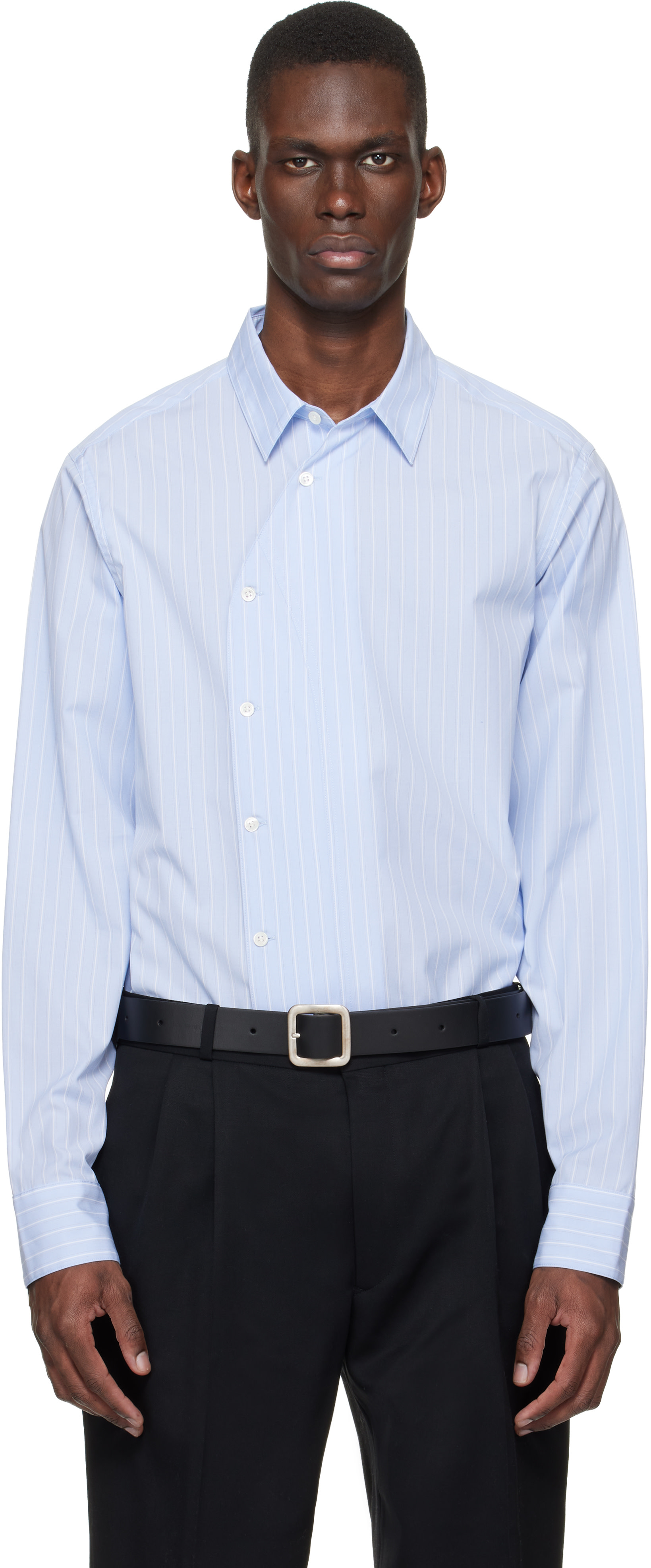 SIRE - Blue Asymmetrical Shirt