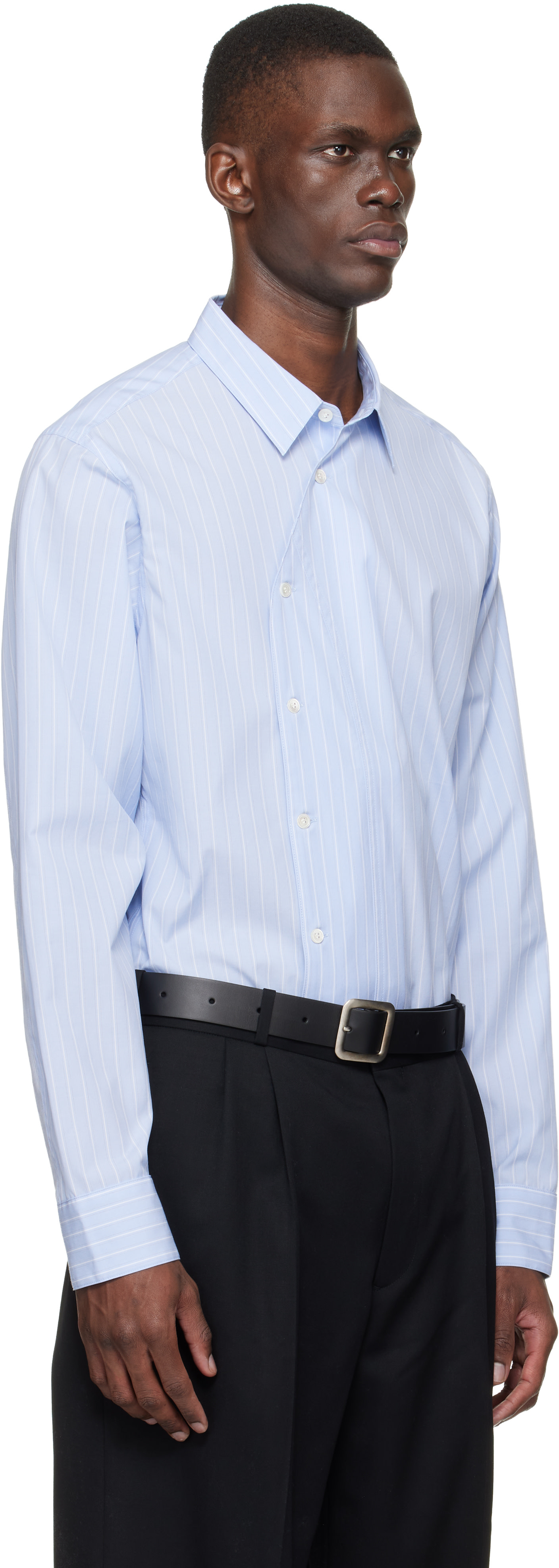 SIRE - Blue Asymmetrical Shirt
