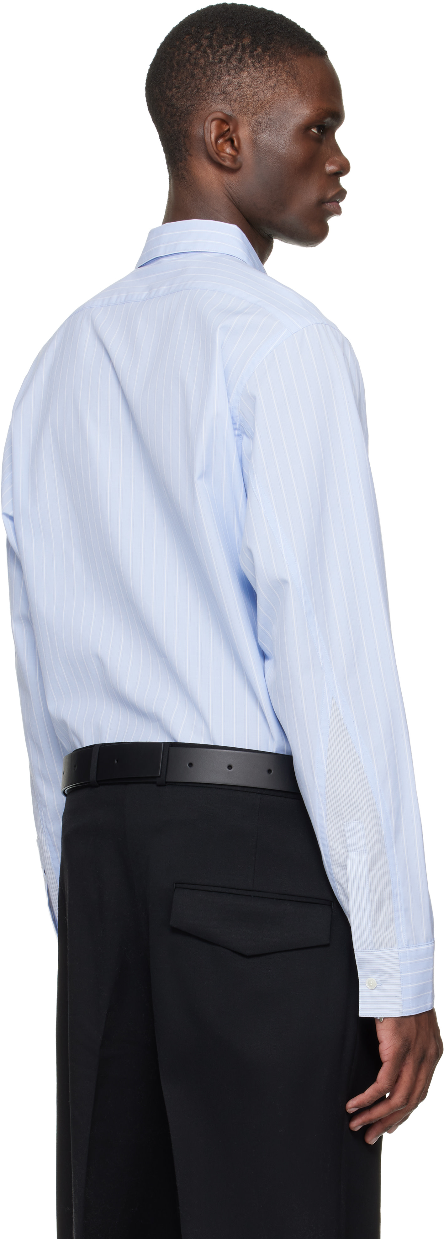 SIRE - Blue Asymmetrical Shirt
