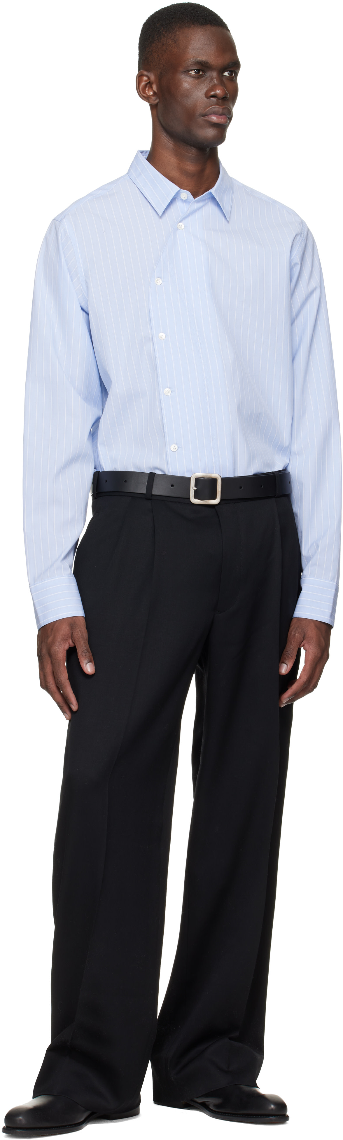 SIRE - Blue Asymmetrical Shirt
