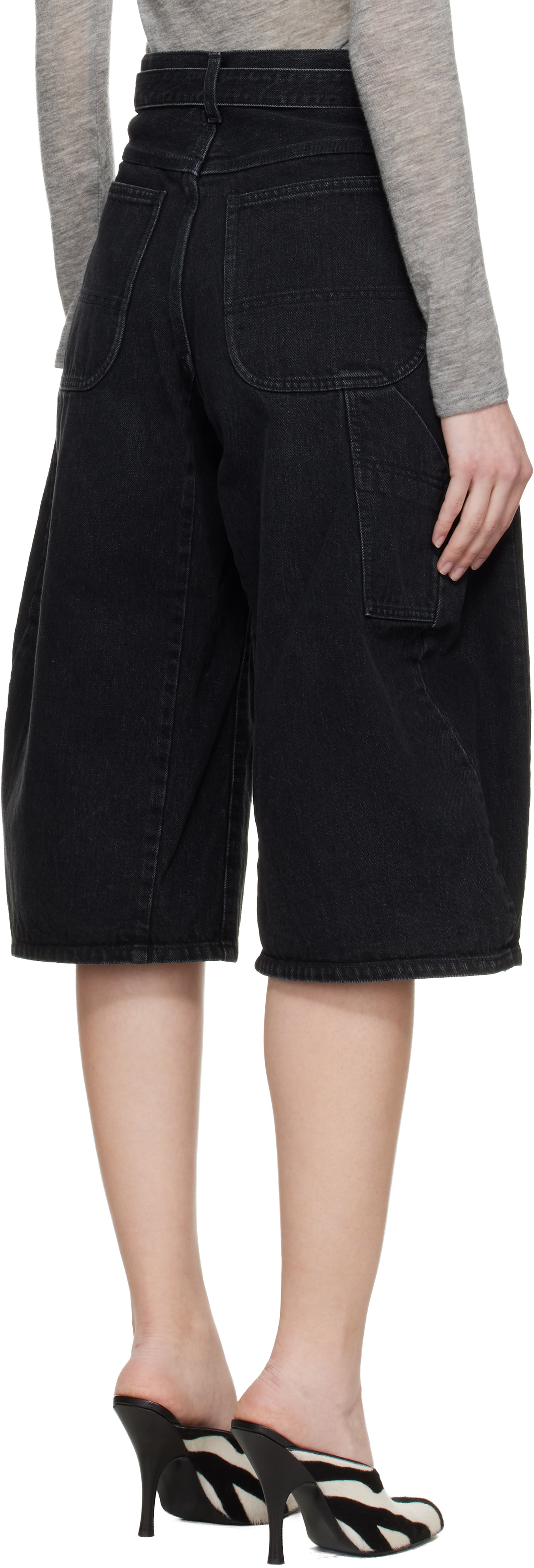 sacai - Jean noir en denim