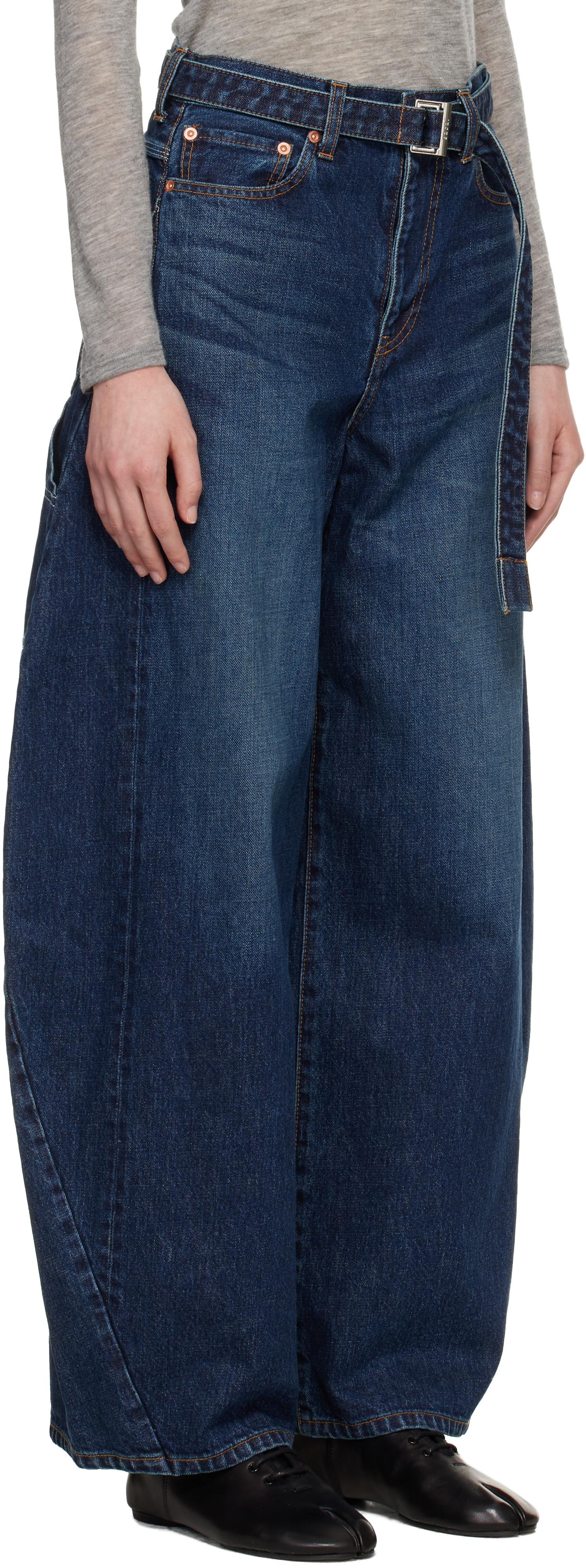 sacai - Jean bleu en denim