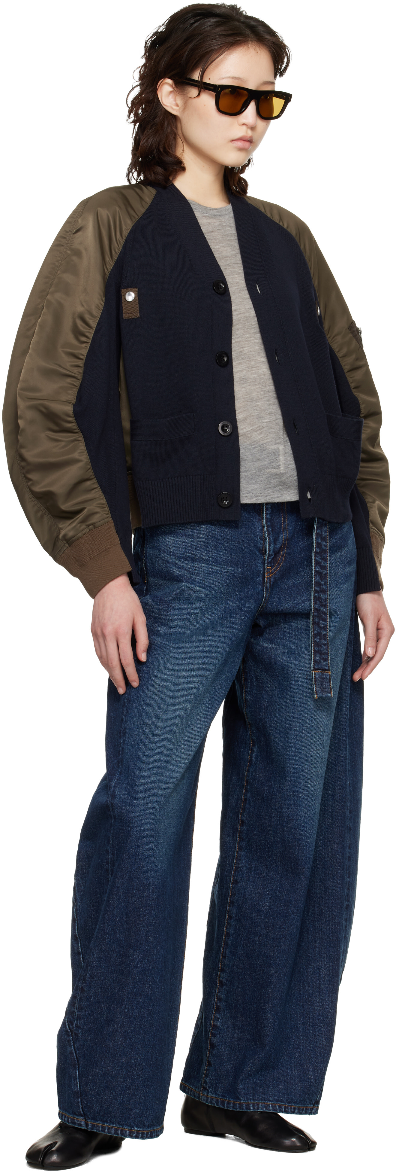 sacai - Jean bleu en denim