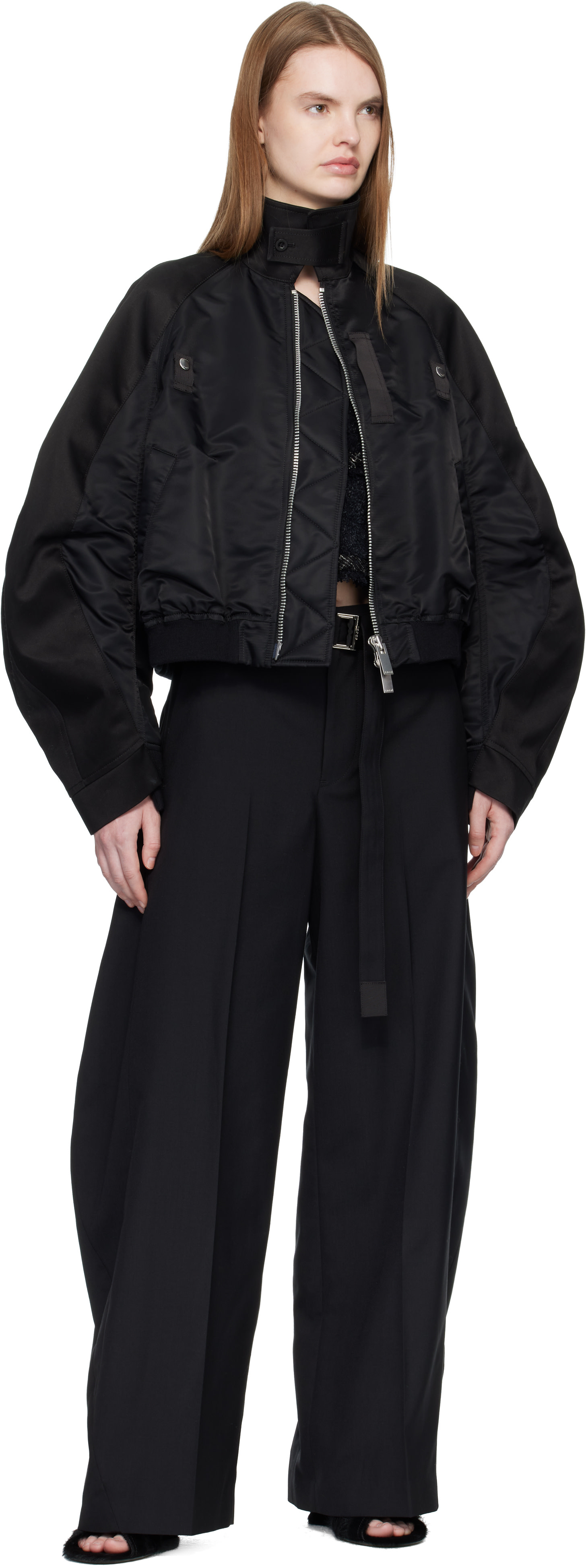 sacai 24AW Suiting slacks スラックス sacai 国内買付 Suiting Pants (sacai/スラックス) 25-03748M【BUYMA】