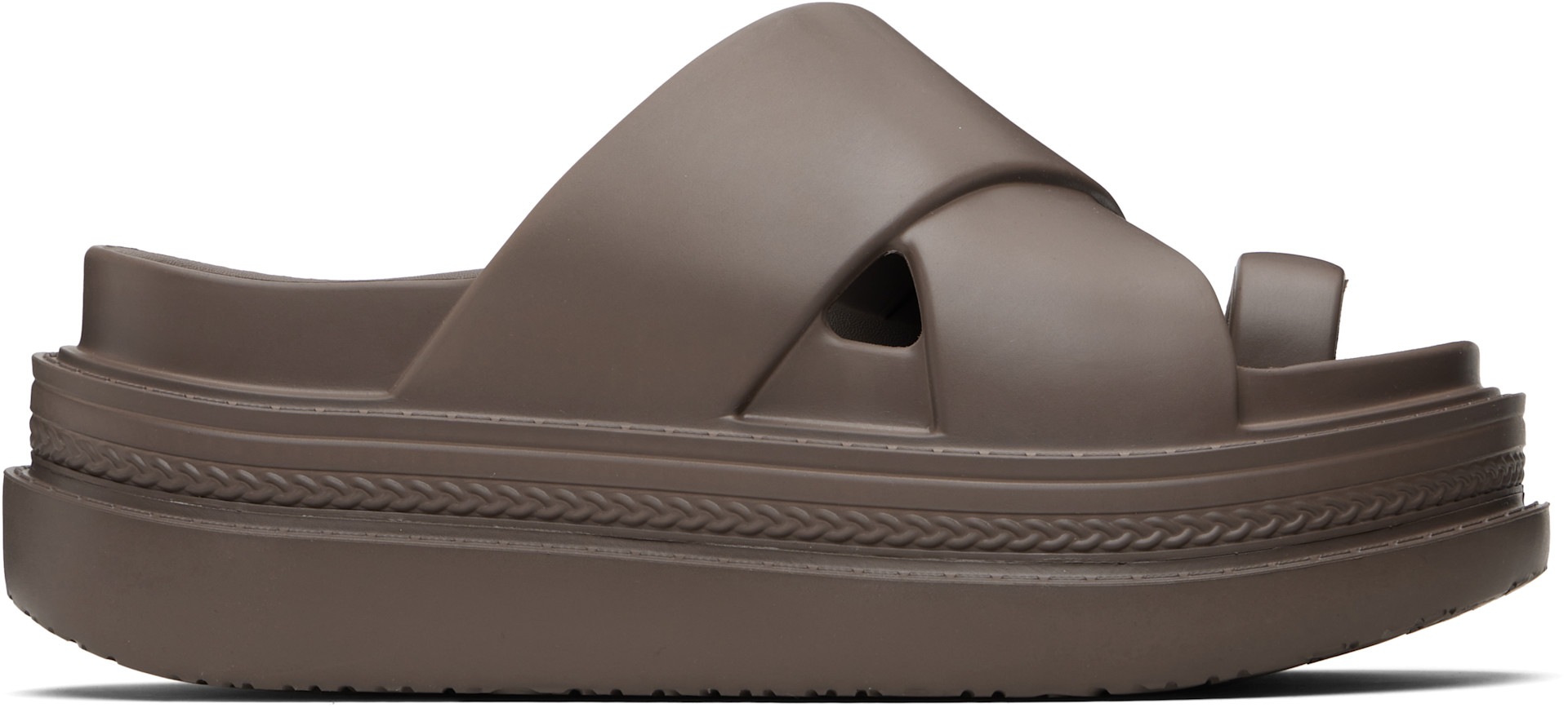 sacai: ブラウン Foam Multiple Sole サンダル | SSENSE 日本