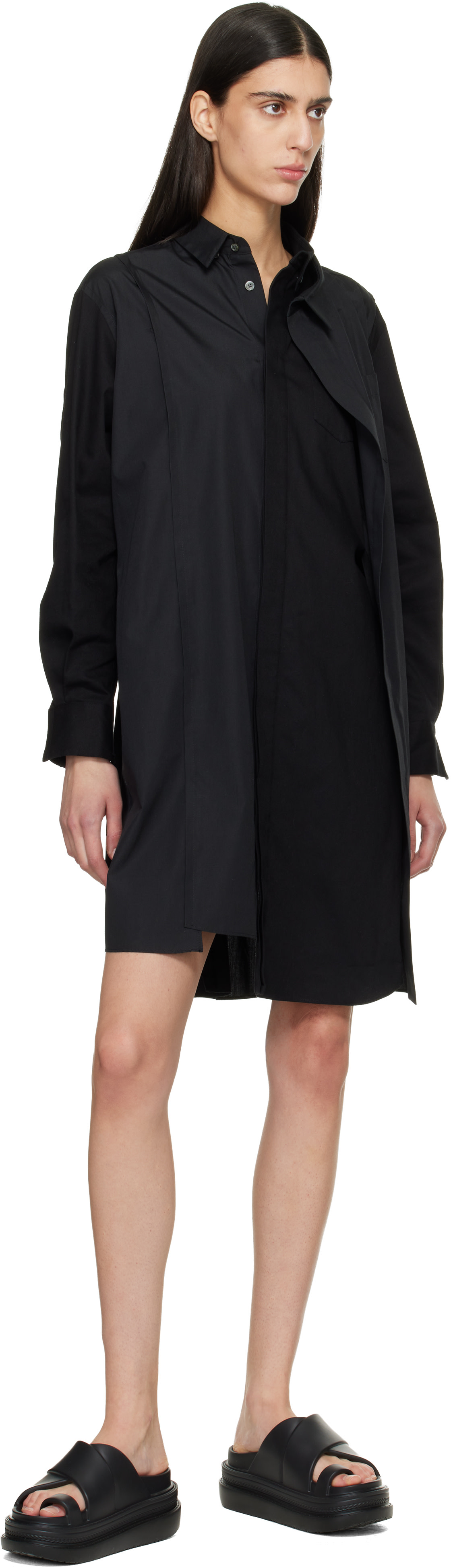 sacai: Black Foam Multiple Sole Sandals | SSENSE Canada