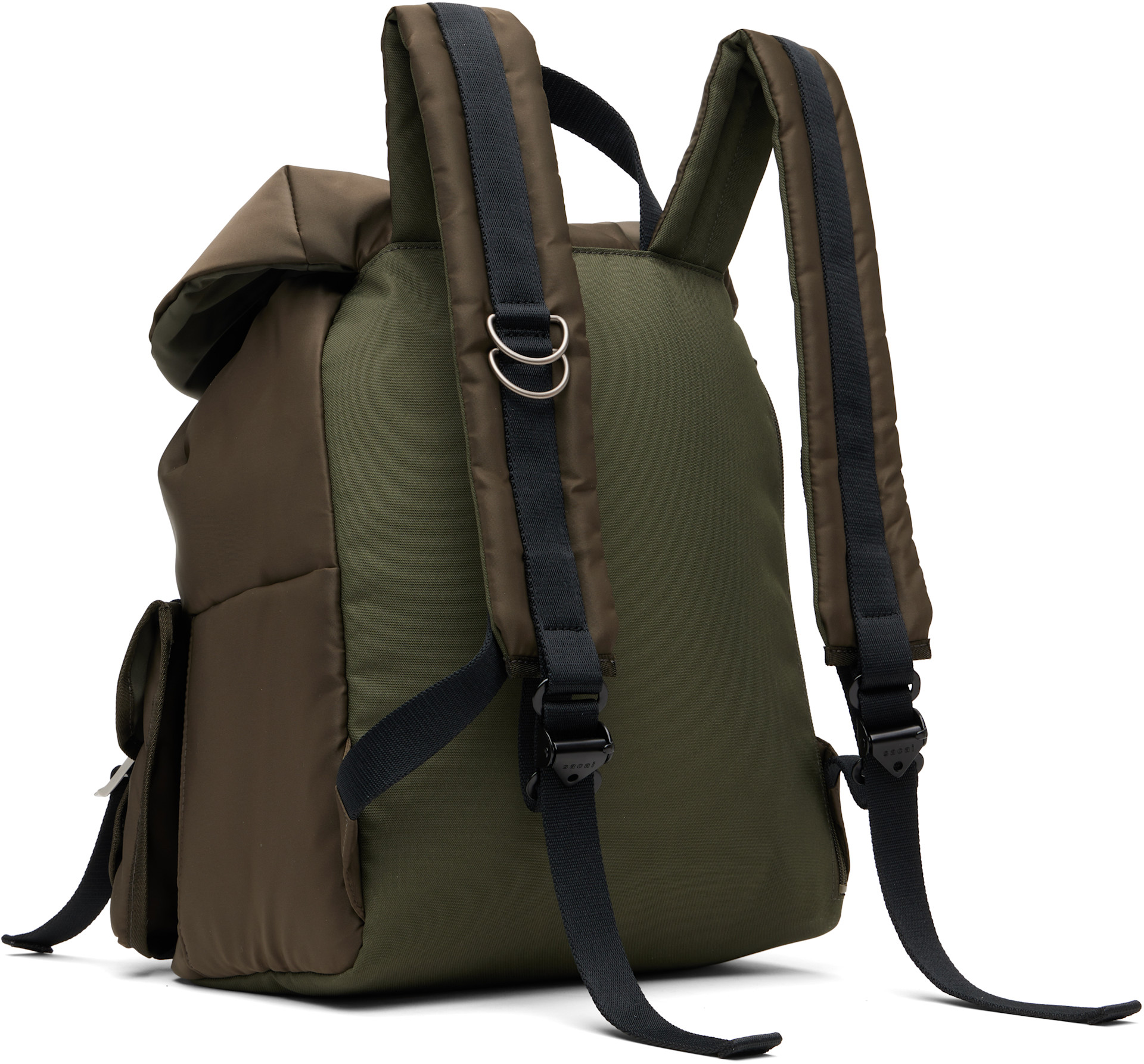 sacai: Khaki Nylon Backpack | SSENSE