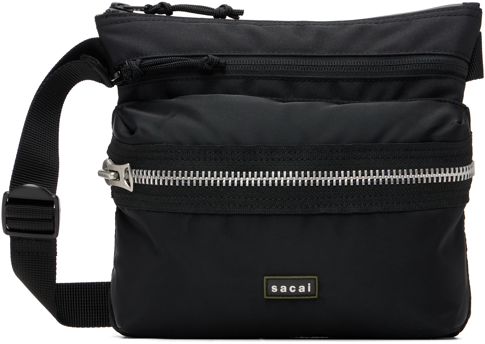 sacai: ブラック Sacoche ポケット バッグ | SSENSE 日本