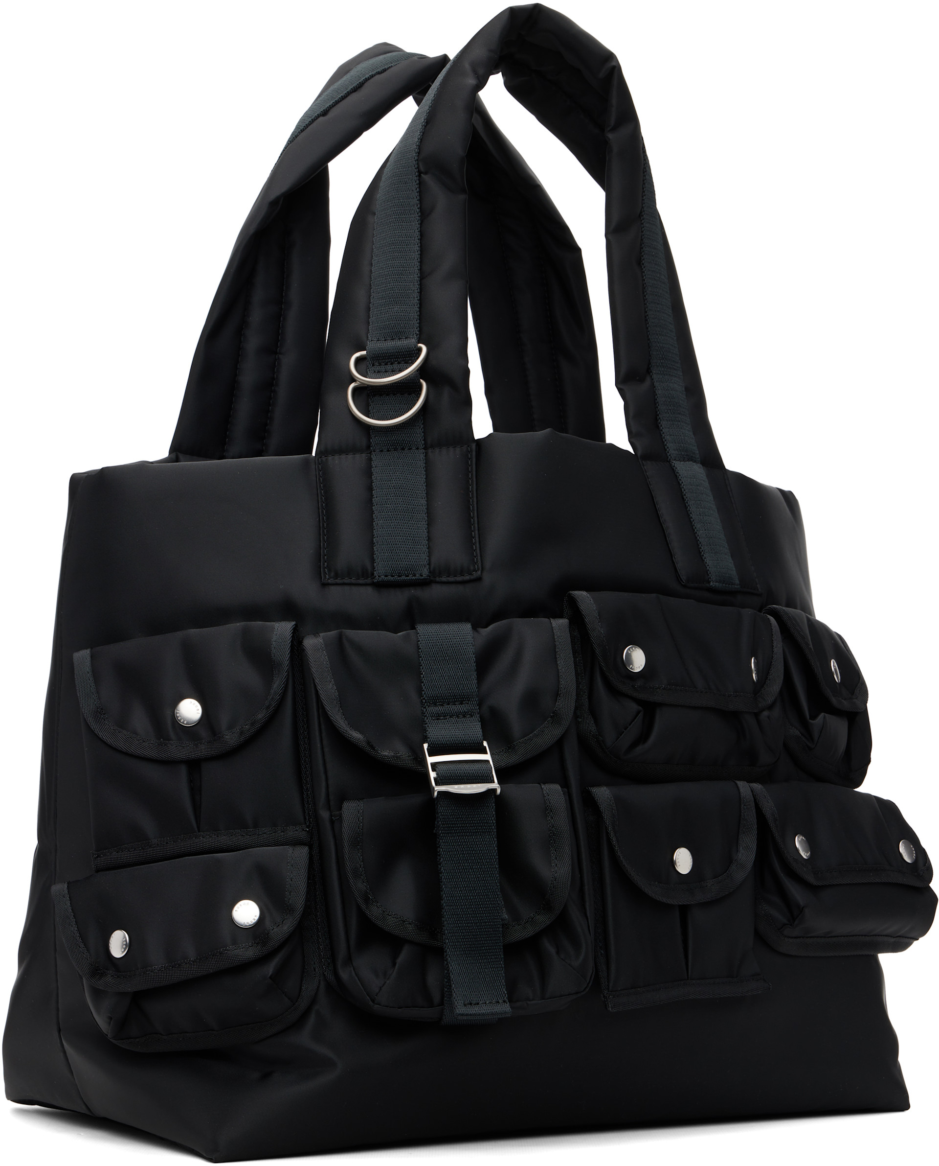 sacai: ブラック Nylon トートバッグ | SSENSE 日本 sacai: ブラック Nylon トートバッグ | SSENSE 日本