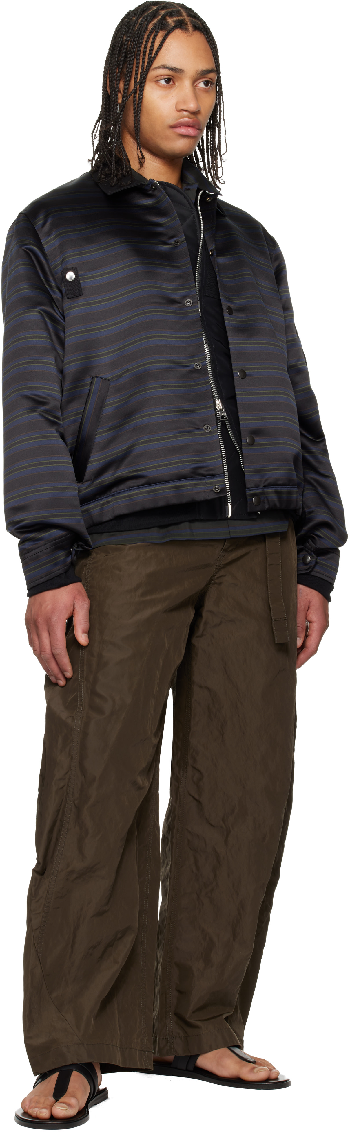 ジャケット・アウター SACAI 25ss CarRaceTropical Print Blouson Sacai Carhartt WIP Nylon Twill & Duck Canvas Blouson Jacket