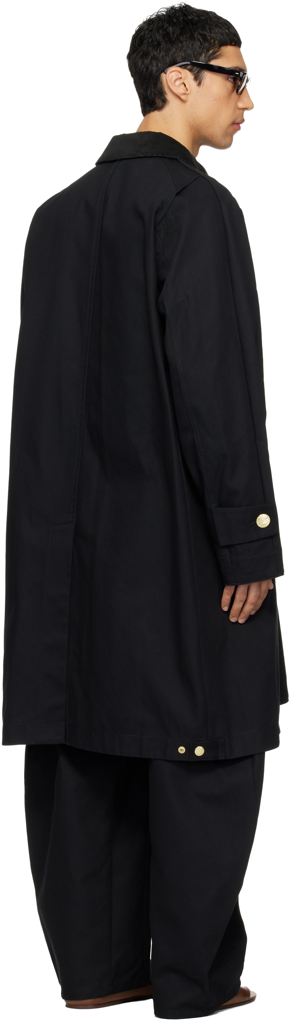 sacai: Black Carhartt WIP Edition Duck Coat | SSENSE