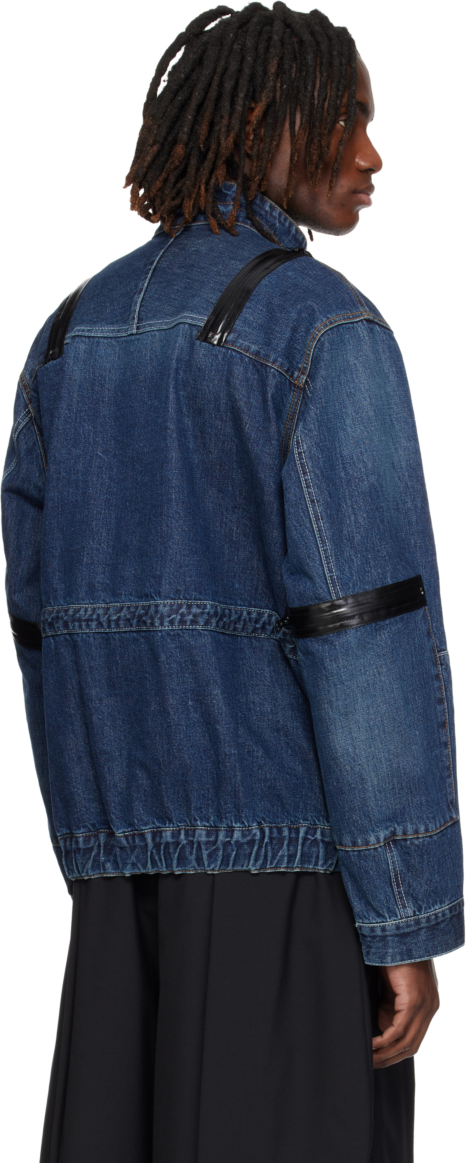 sacai - Blouson bleu en denim