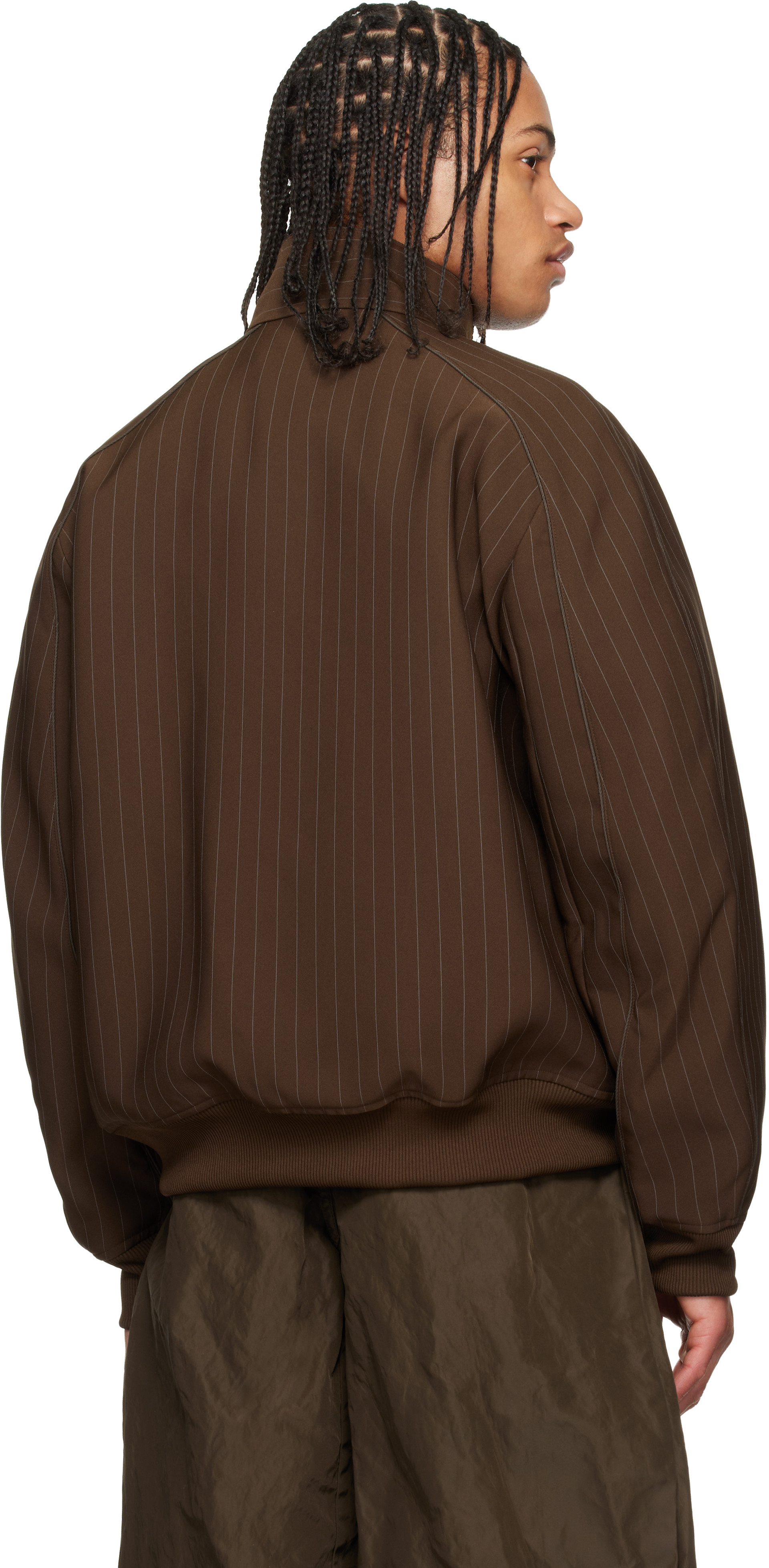 sacai - Blouson brun en sergé