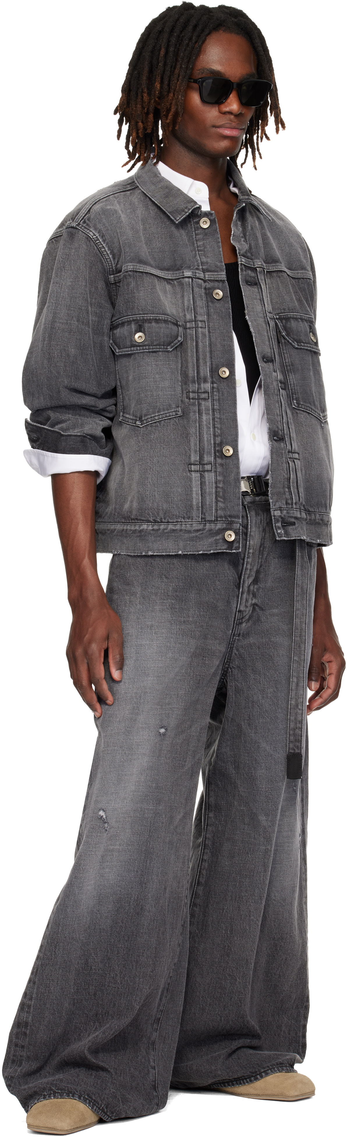 sacai: Black BEYONDEXX Jeans | SSENSE