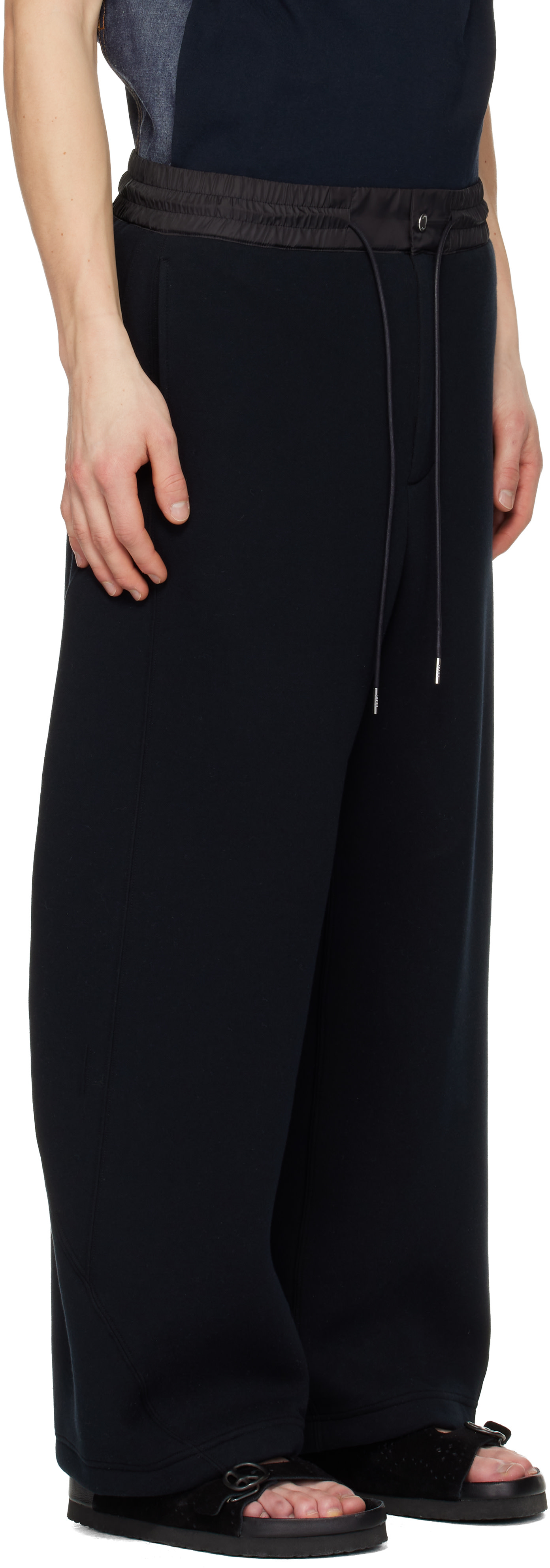 sacai - Black Sponge Sweatpants