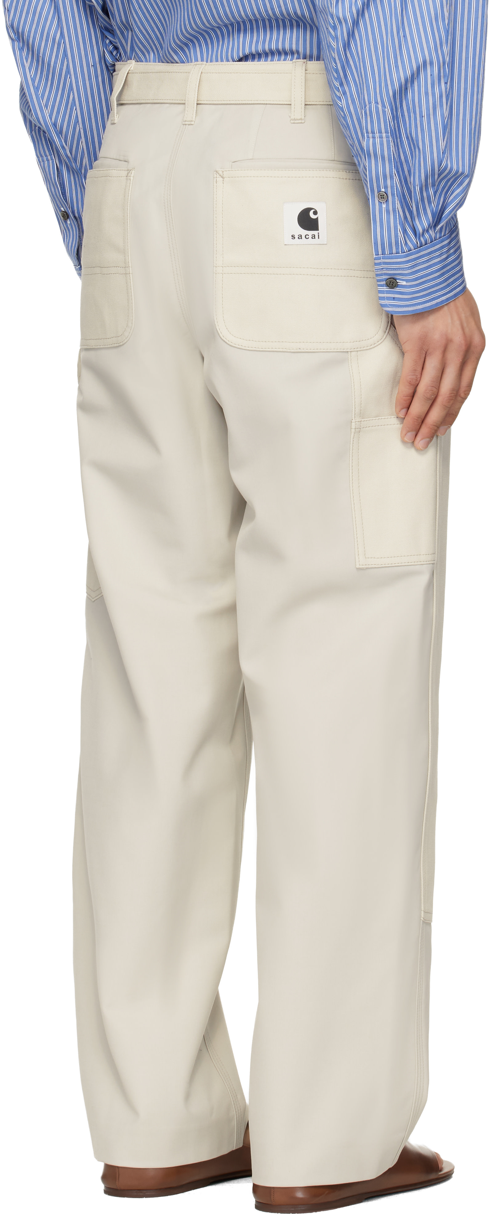 sacai: Off-White Carhartt WIP Edition Duck Trousers | SSENSE