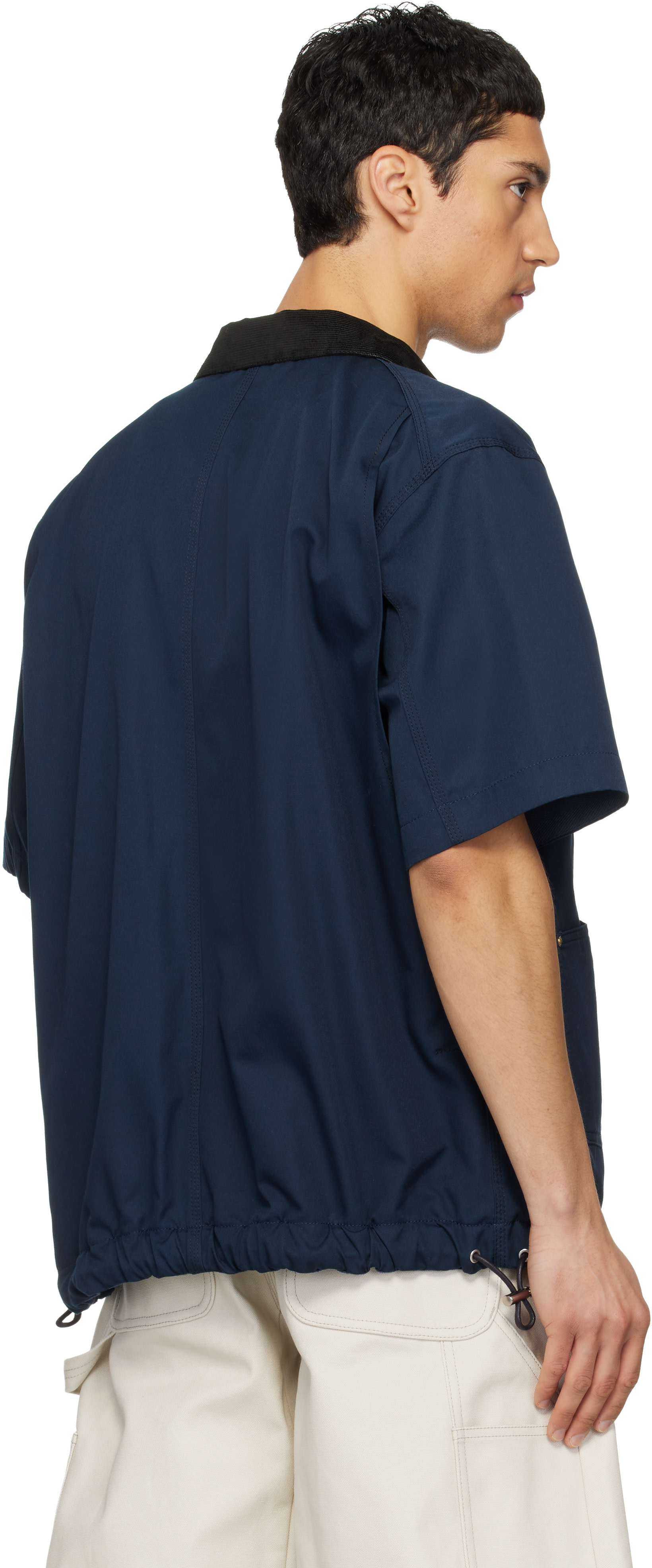 sacai: Navy Carhartt WIP Edition Duck Shirt | SSENSE Canada sacai: Navy Carhartt WIP Edition Duck Shirt | SSENSE Canada