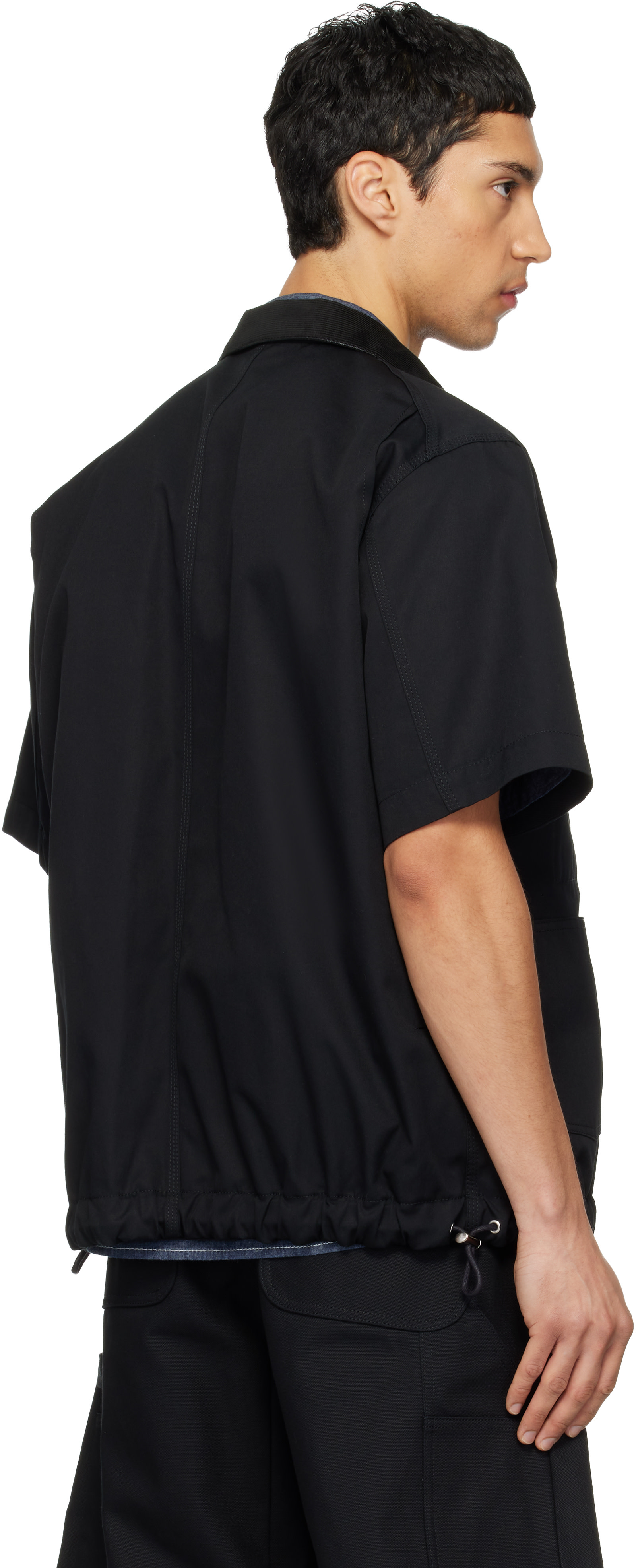 sacai: Black Carhartt WIP Edition Duck Shirt | SSENSE